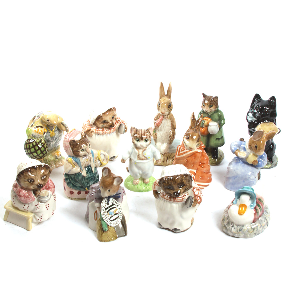 Collection of Vintage Beswick Beatrix Potter Figurines