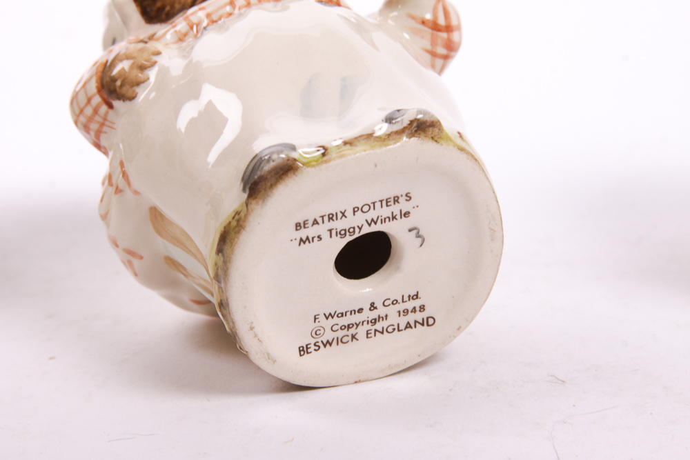 Collection of Vintage Beswick Beatrix Potter Figurines