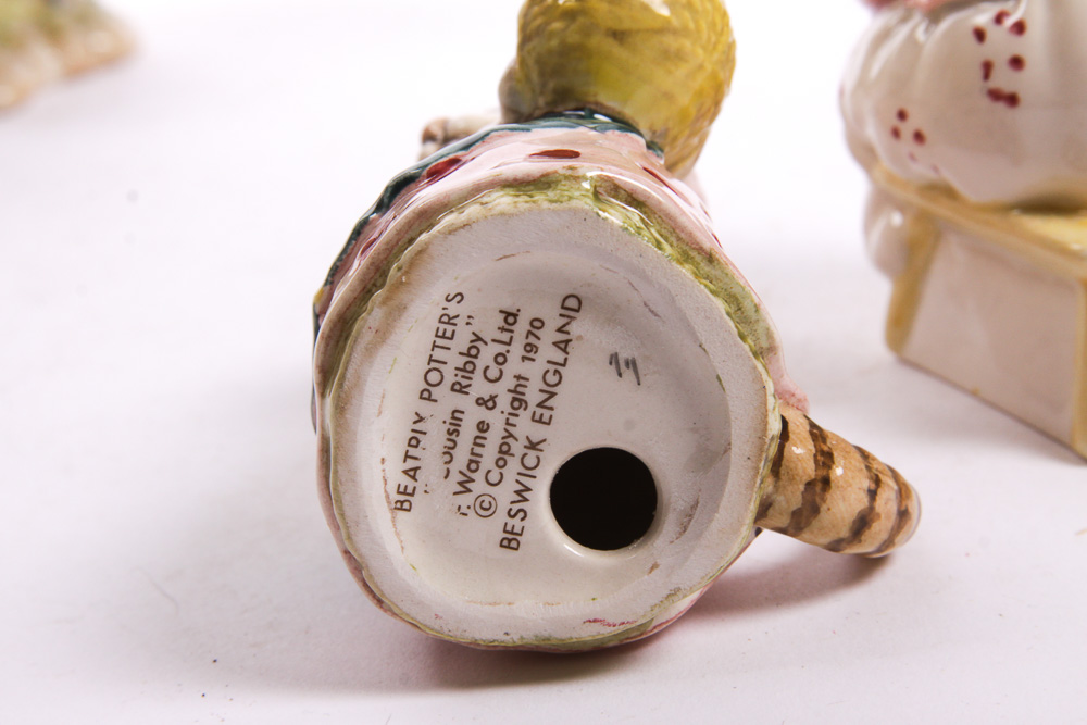 Collection of Vintage Beswick Beatrix Potter Figurines