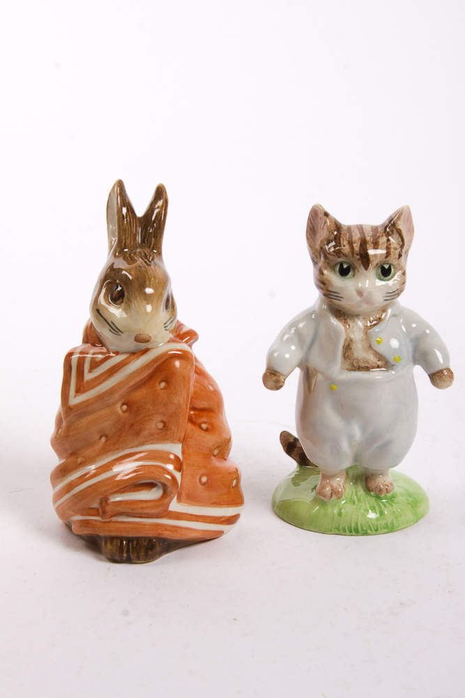 Collection of Vintage Beswick Beatrix Potter Figurines