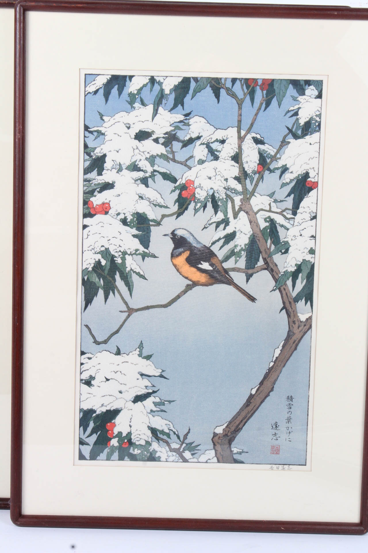 Toshi Yoshida Woodblock Prints "Birds of the Seasons" by Franklin Mint