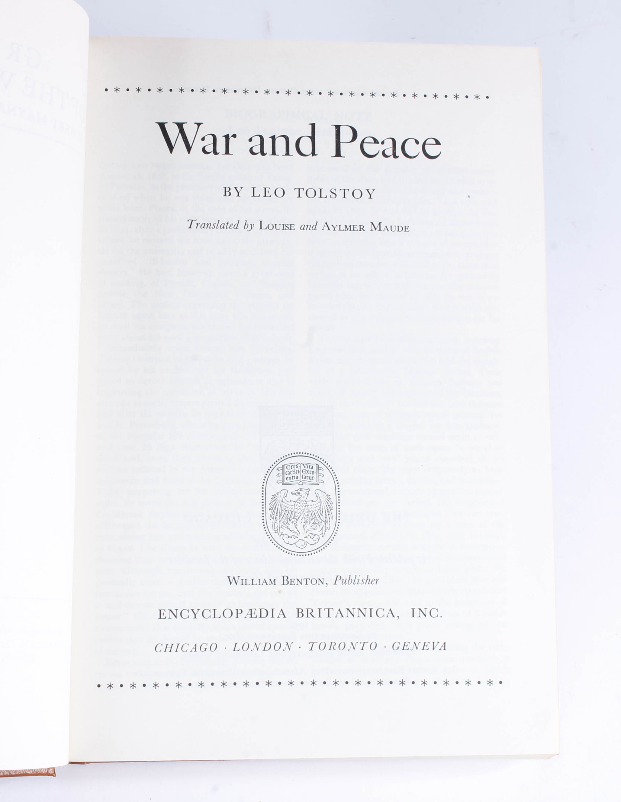 Britannica Great Books Collection