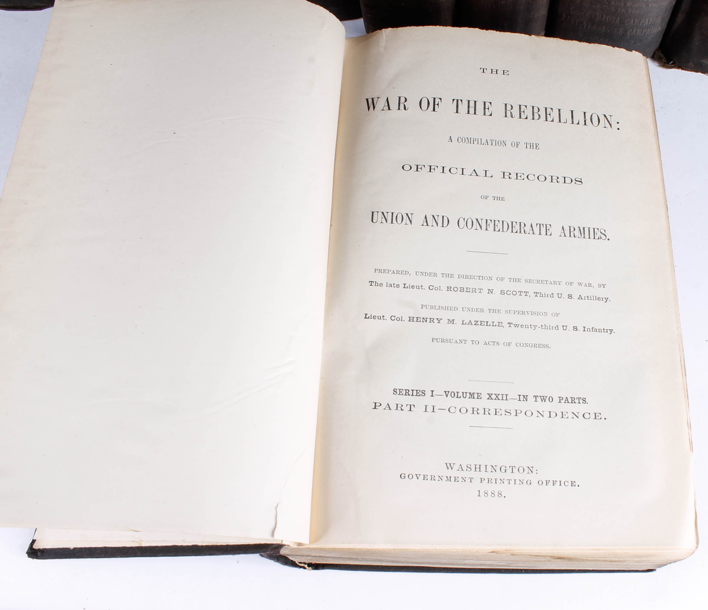 Antique Civil War Books "War of the Rebellion"