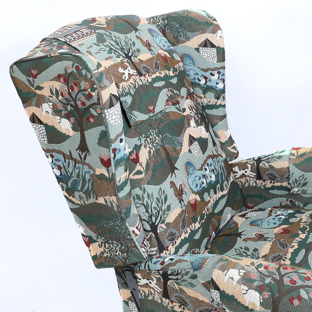 Upholstered Wing Back Recliner by La-Z-Boy