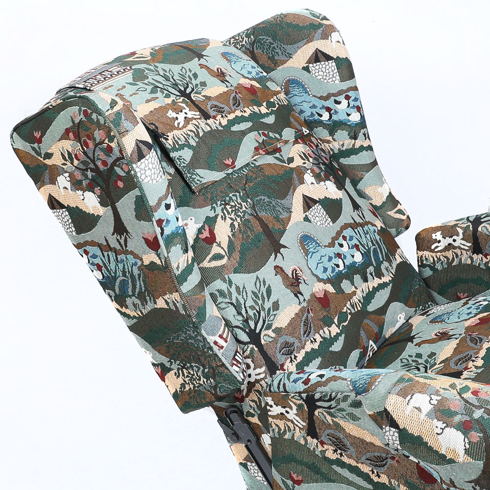 Upholstered Wing Back Recliner by La-Z-Boy