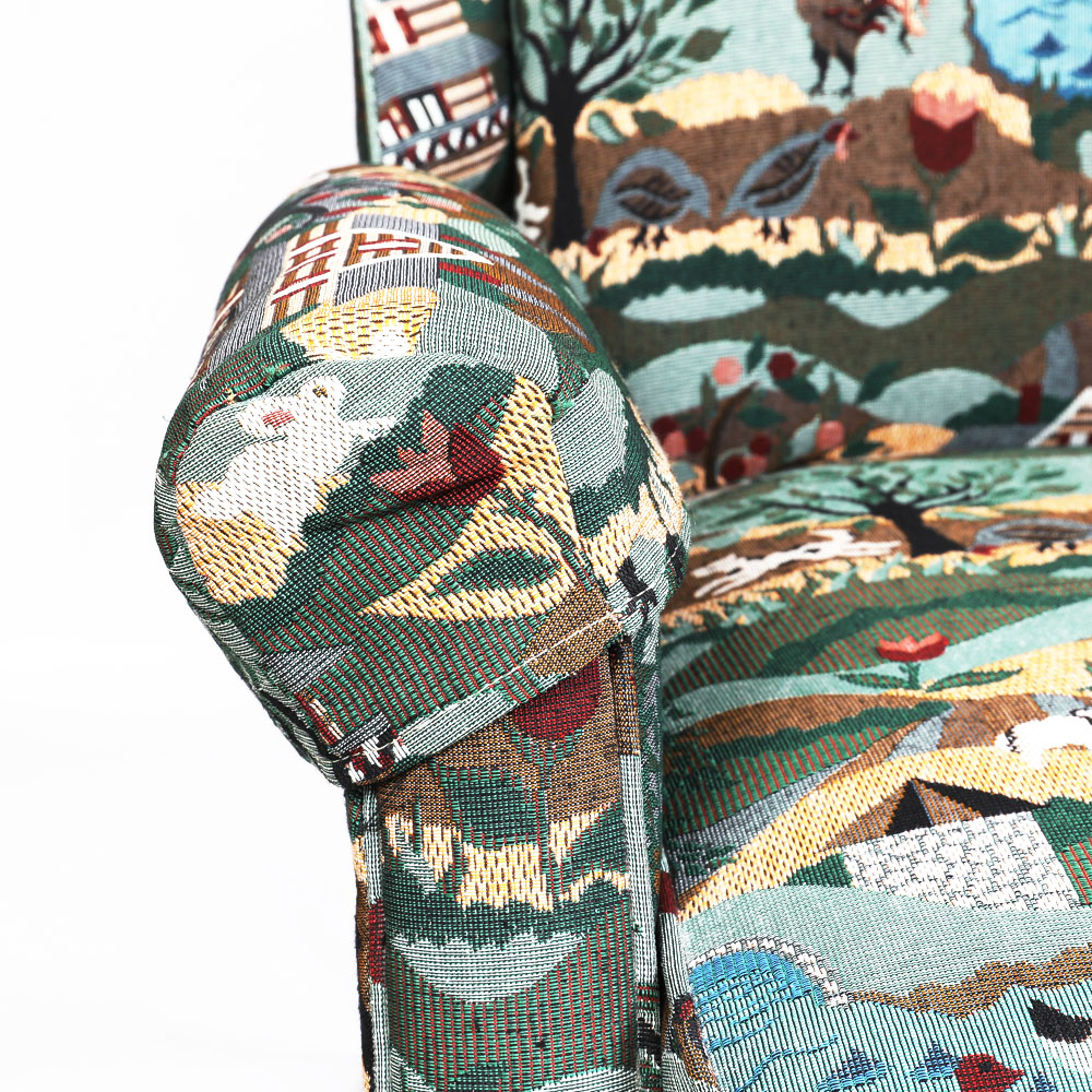 Upholstered Wing Back Recliner by La-Z-Boy