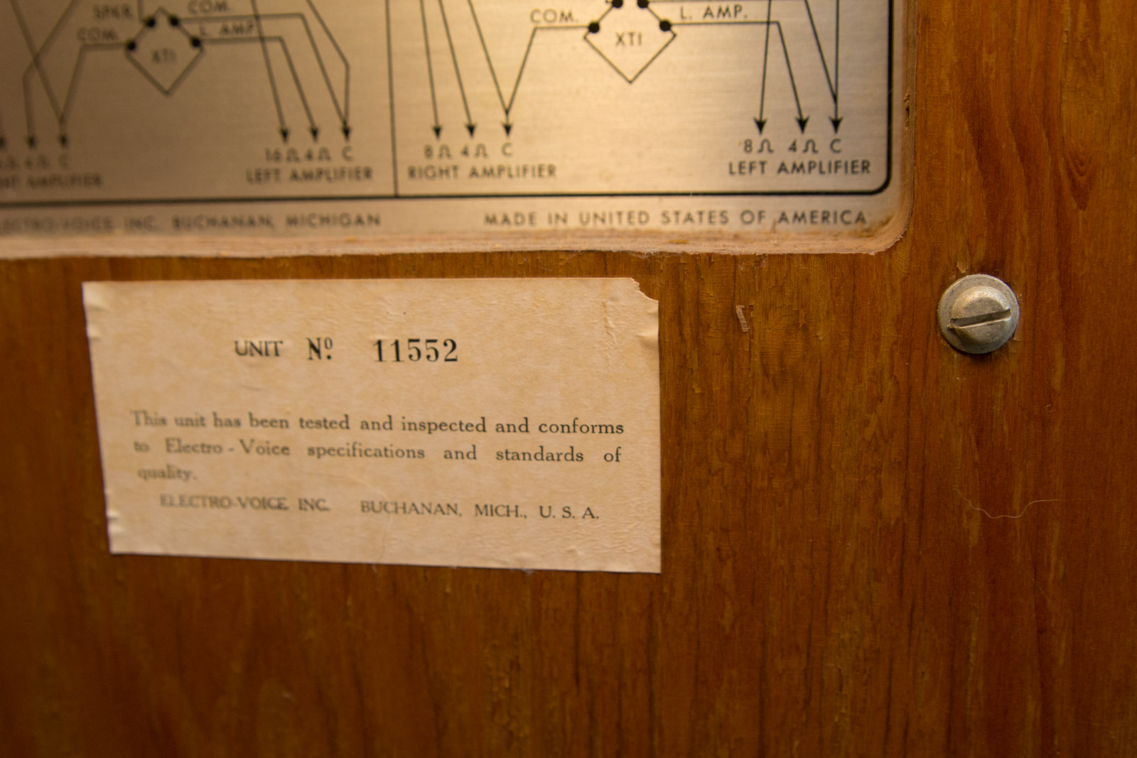 Electro-Voice Patrician 700 Speakers