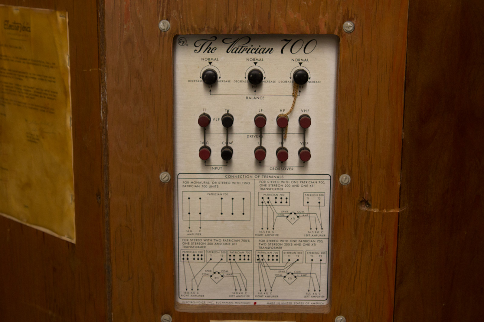 Electro-Voice Patrician 700 Speakers