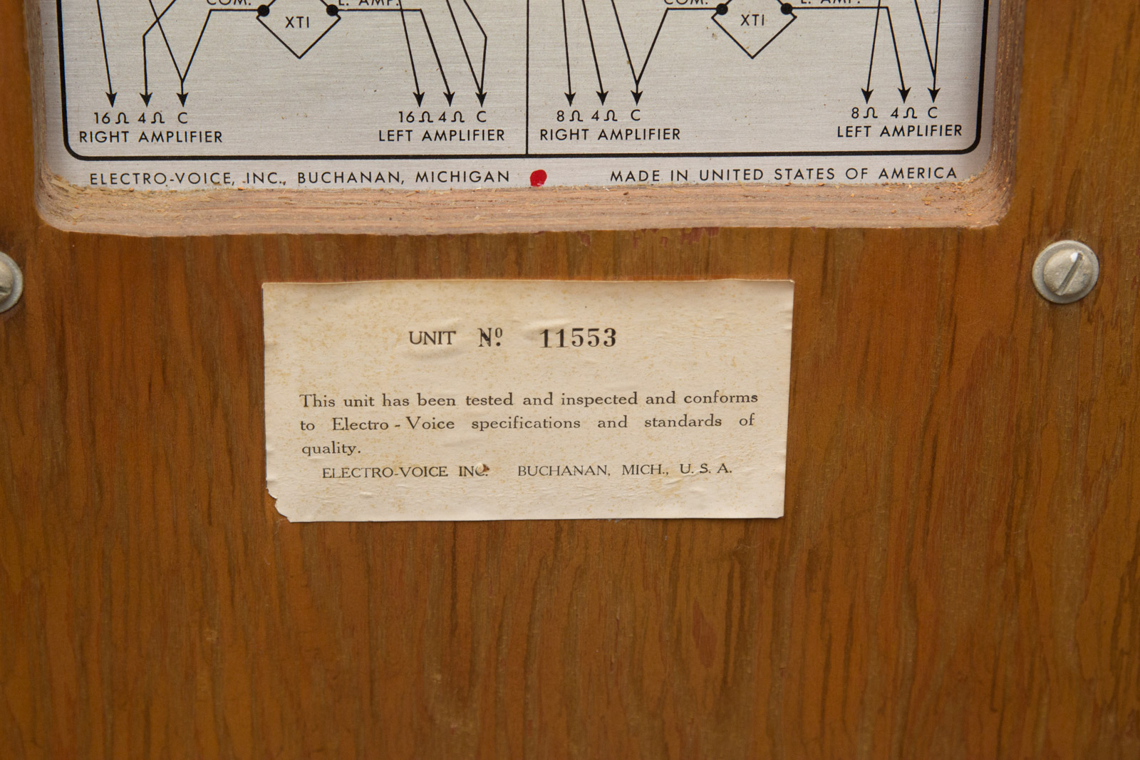 Electro-Voice Patrician 700 Speakers