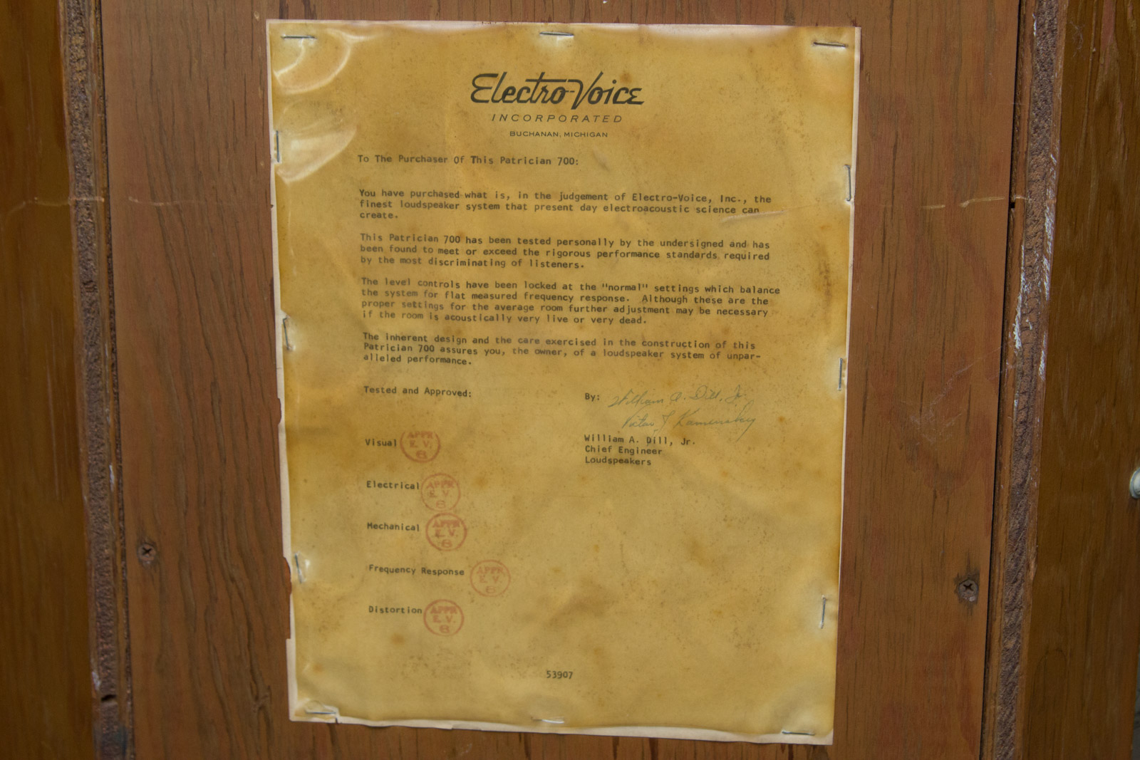 Electro-Voice Patrician 700 Speakers