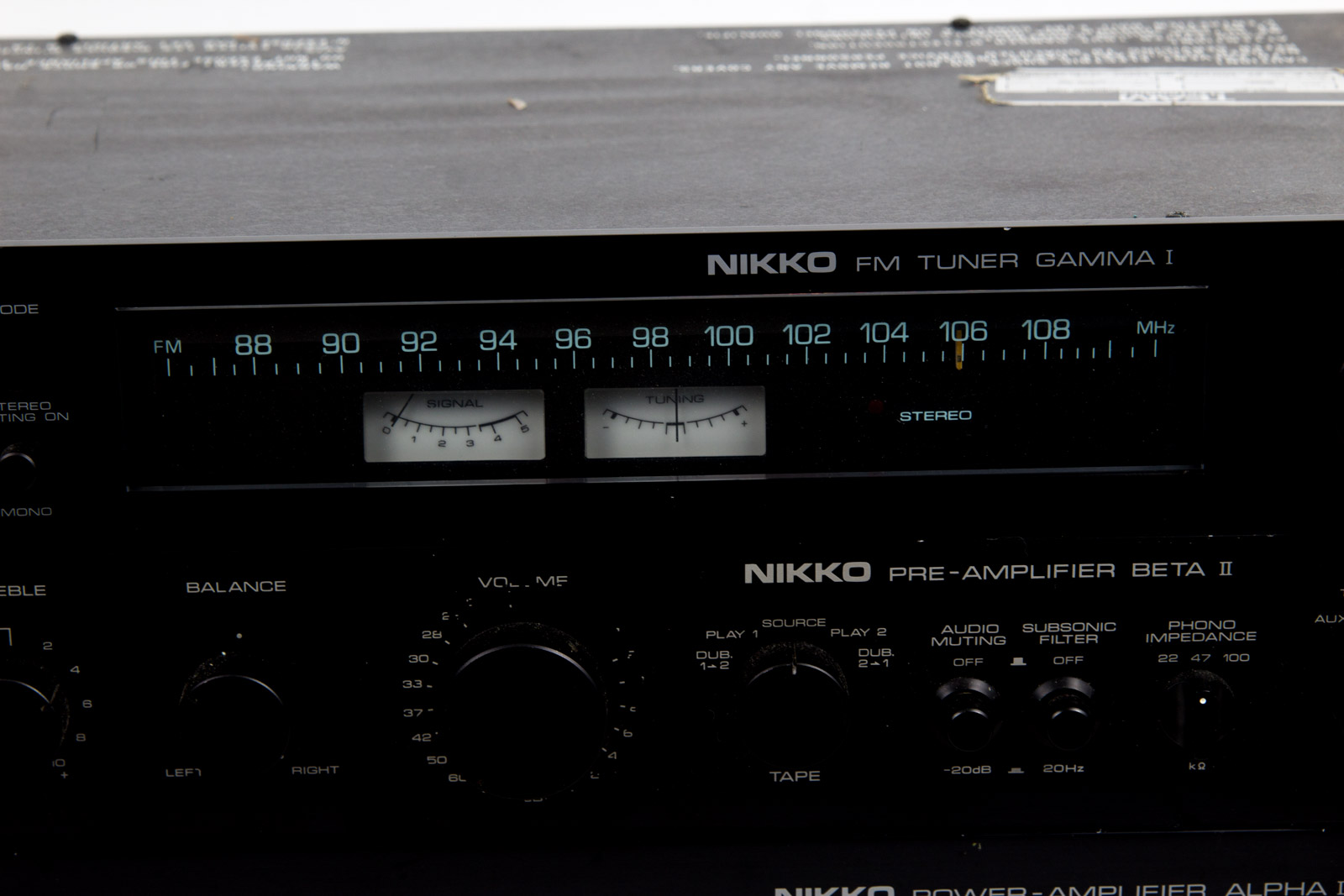 Nikko Tuner, Preamp and Power Amplifier