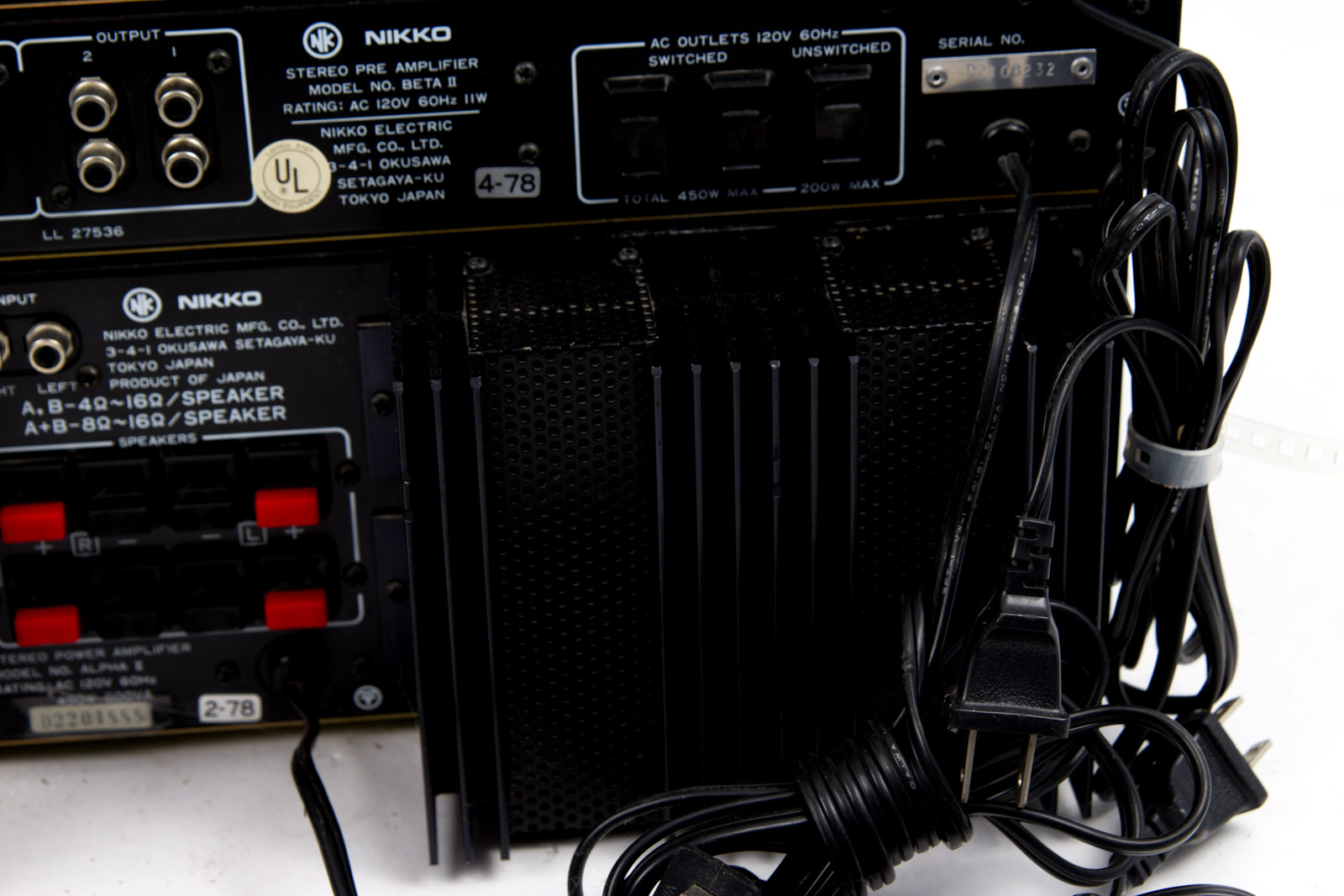 Nikko Tuner, Preamp and Power Amplifier