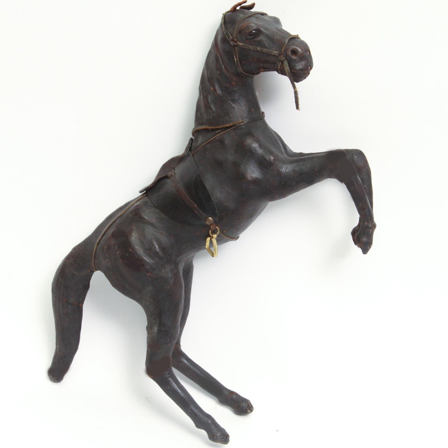 Leather Horse Figurine