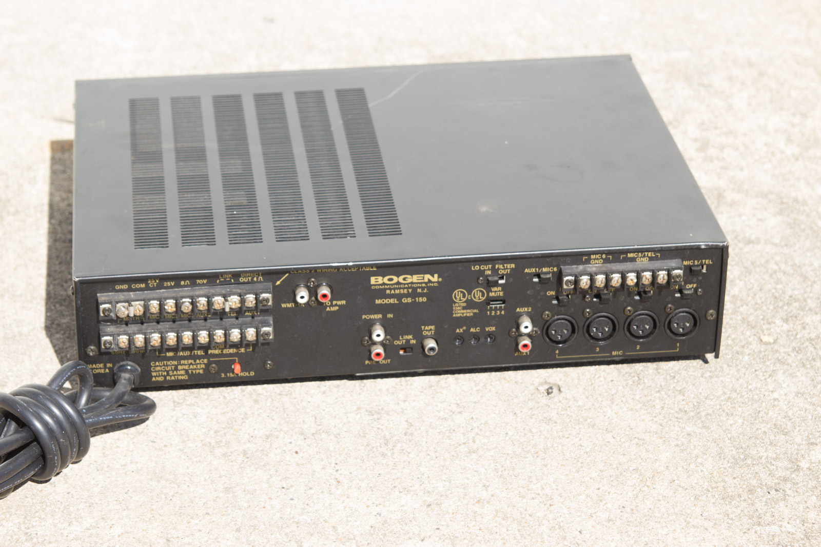 Bogen Gold Seal Series GS150 Amplifier