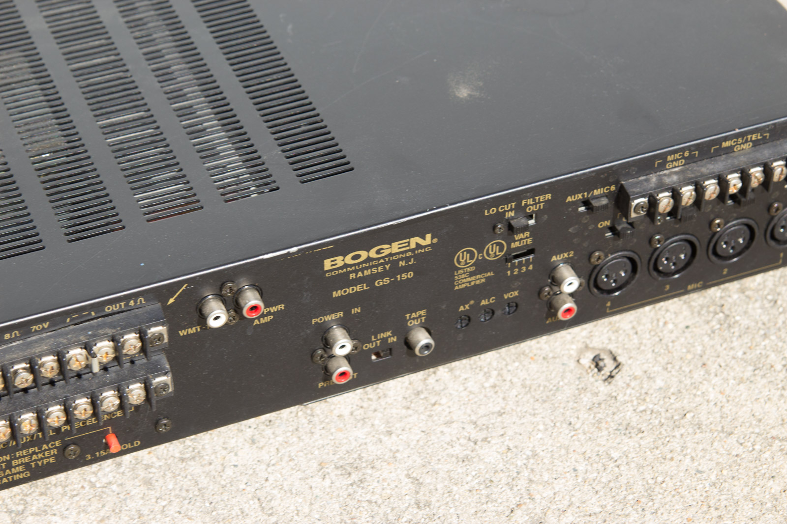 Bogen Gold Seal Series GS150 Amplifier