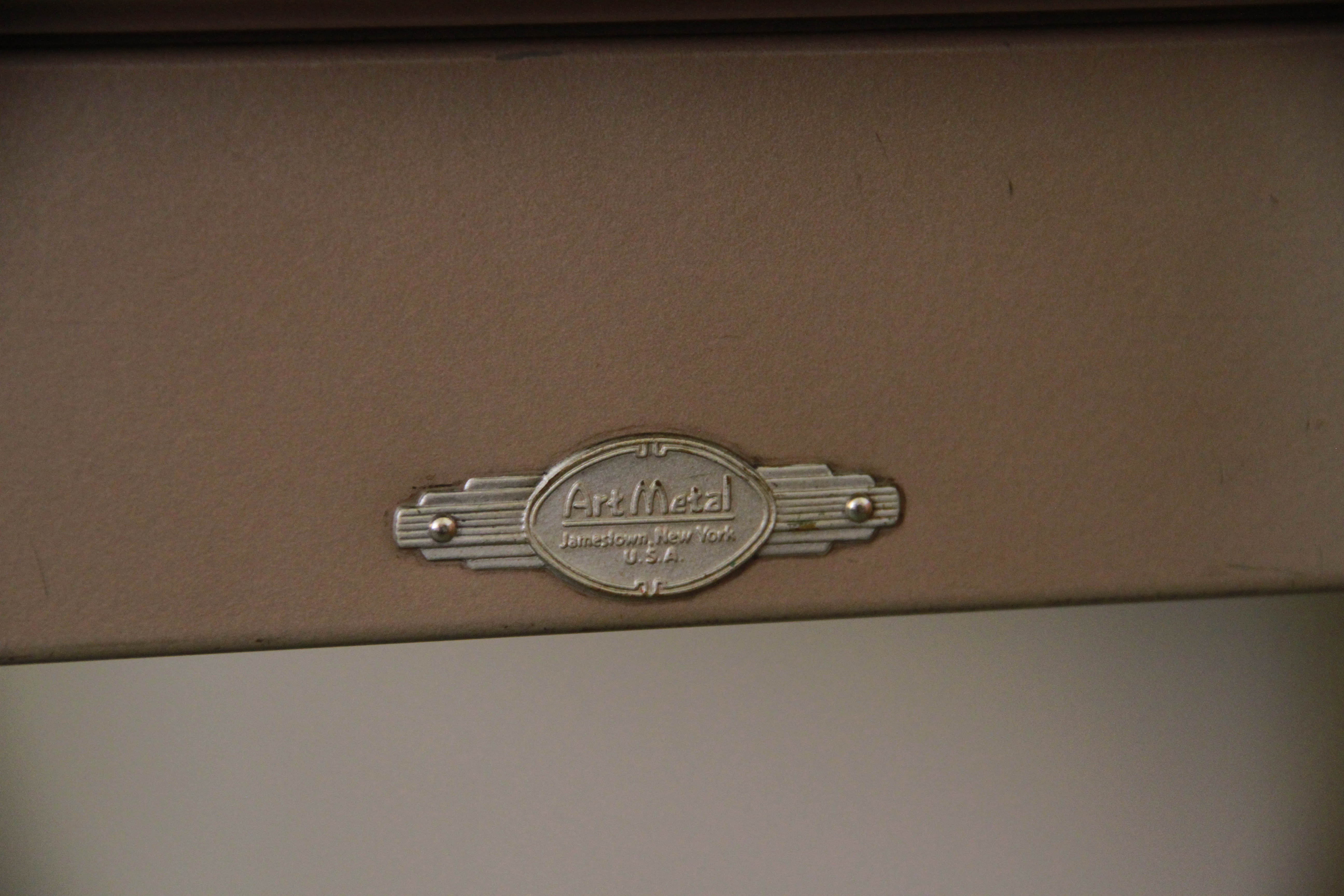 Vintage Metal Desk by Art Metal and Swivel Chair