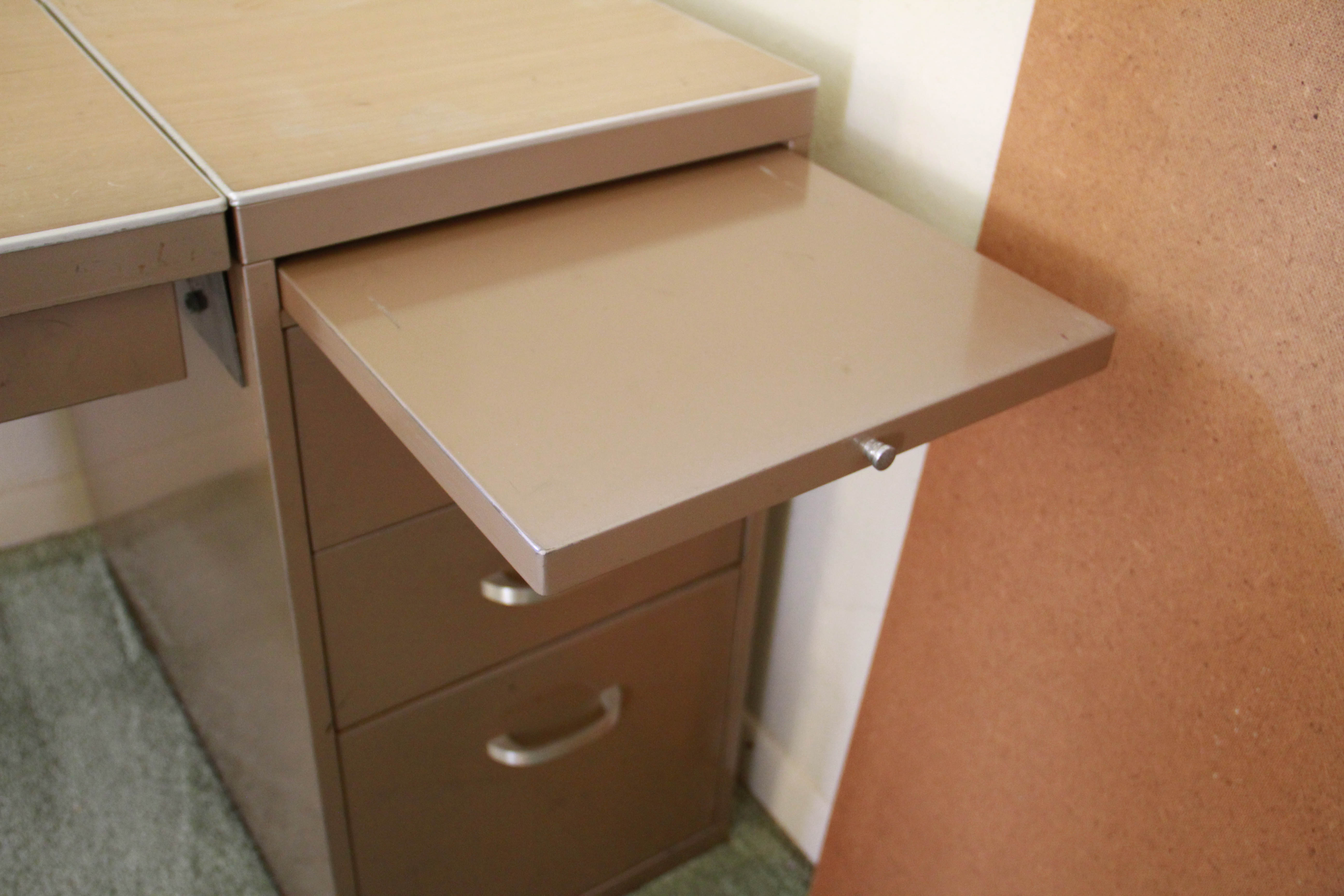 Vintage Metal Desk by Art Metal and Swivel Chair