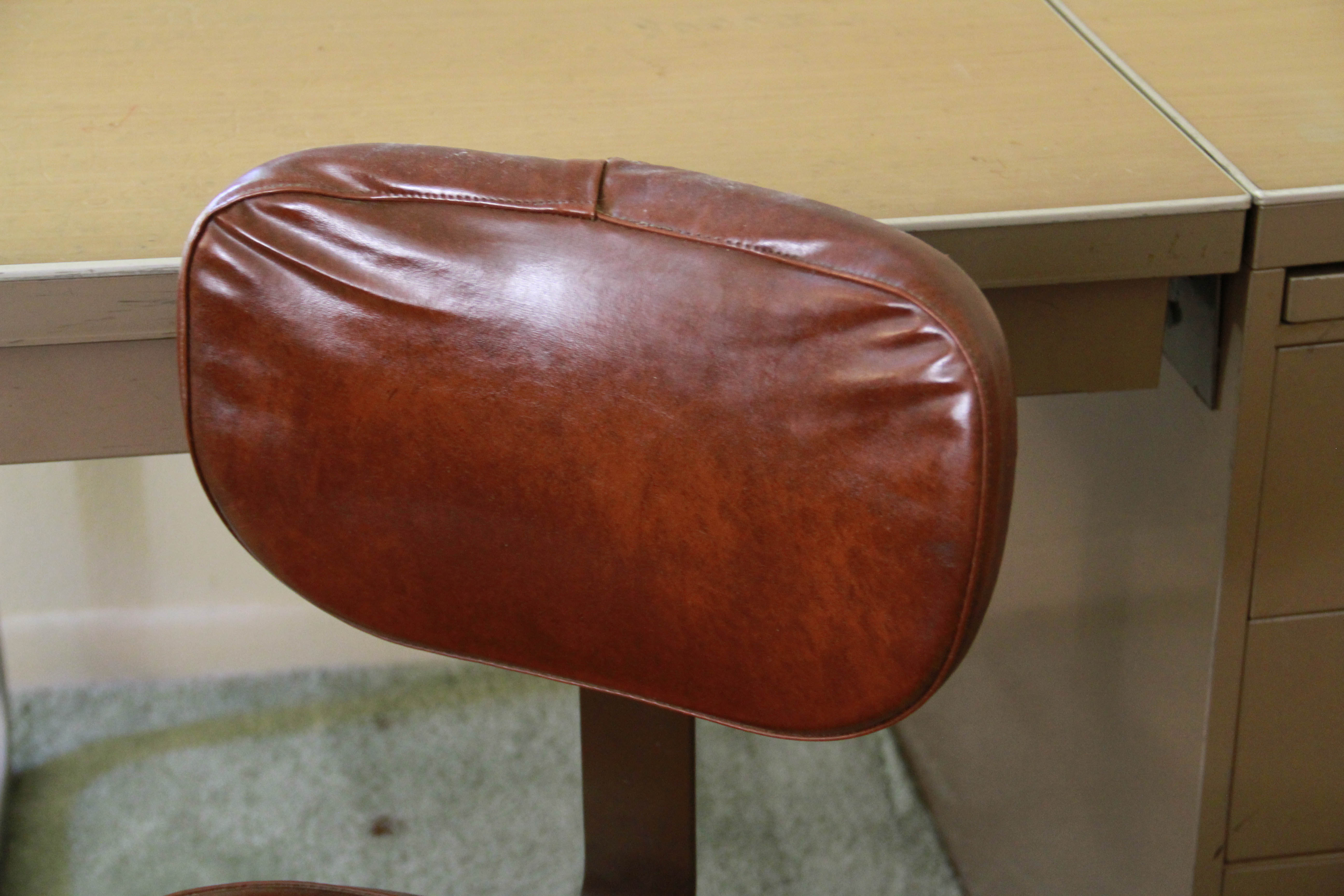 Vintage Metal Desk by Art Metal and Swivel Chair