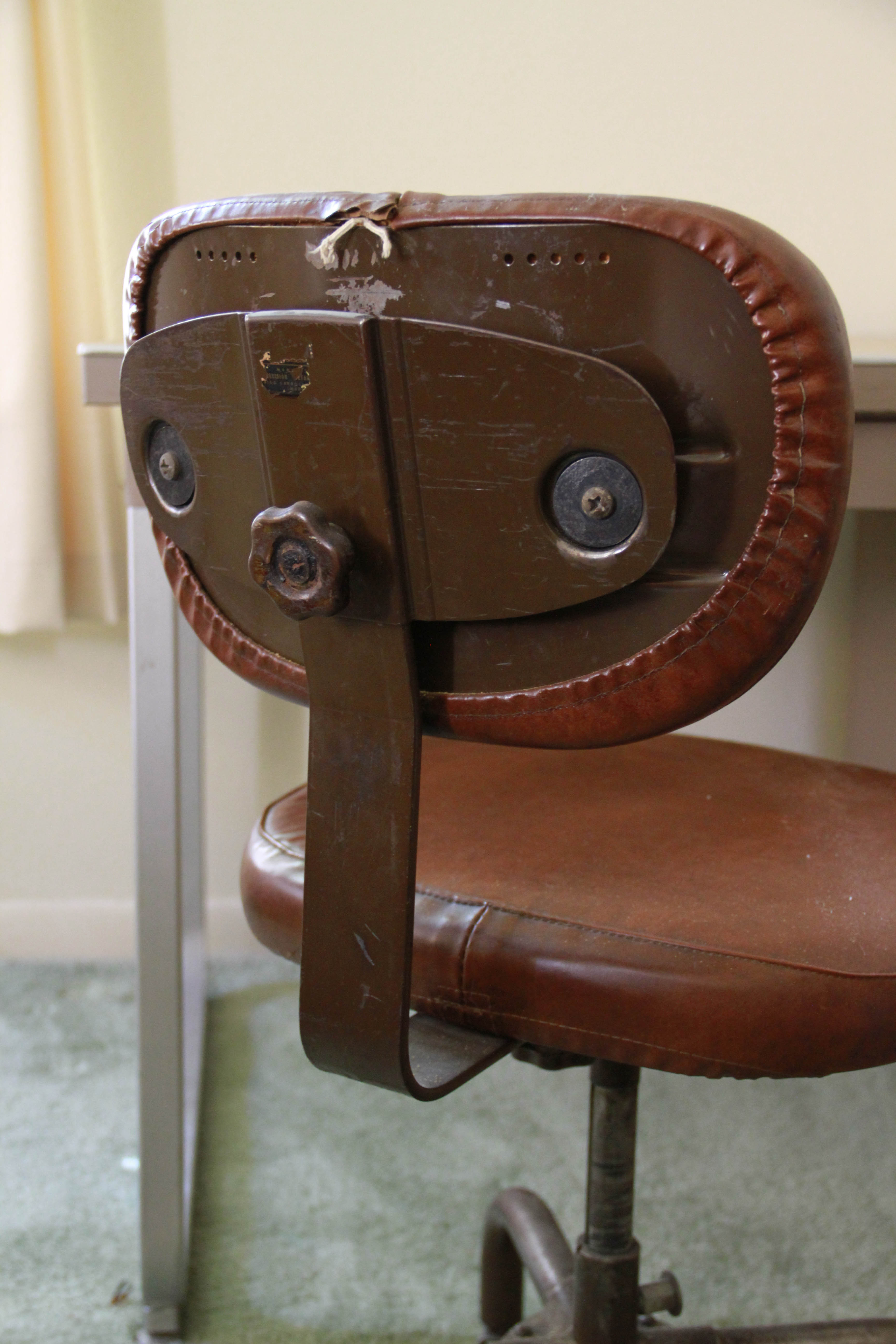 Vintage Metal Desk by Art Metal and Swivel Chair