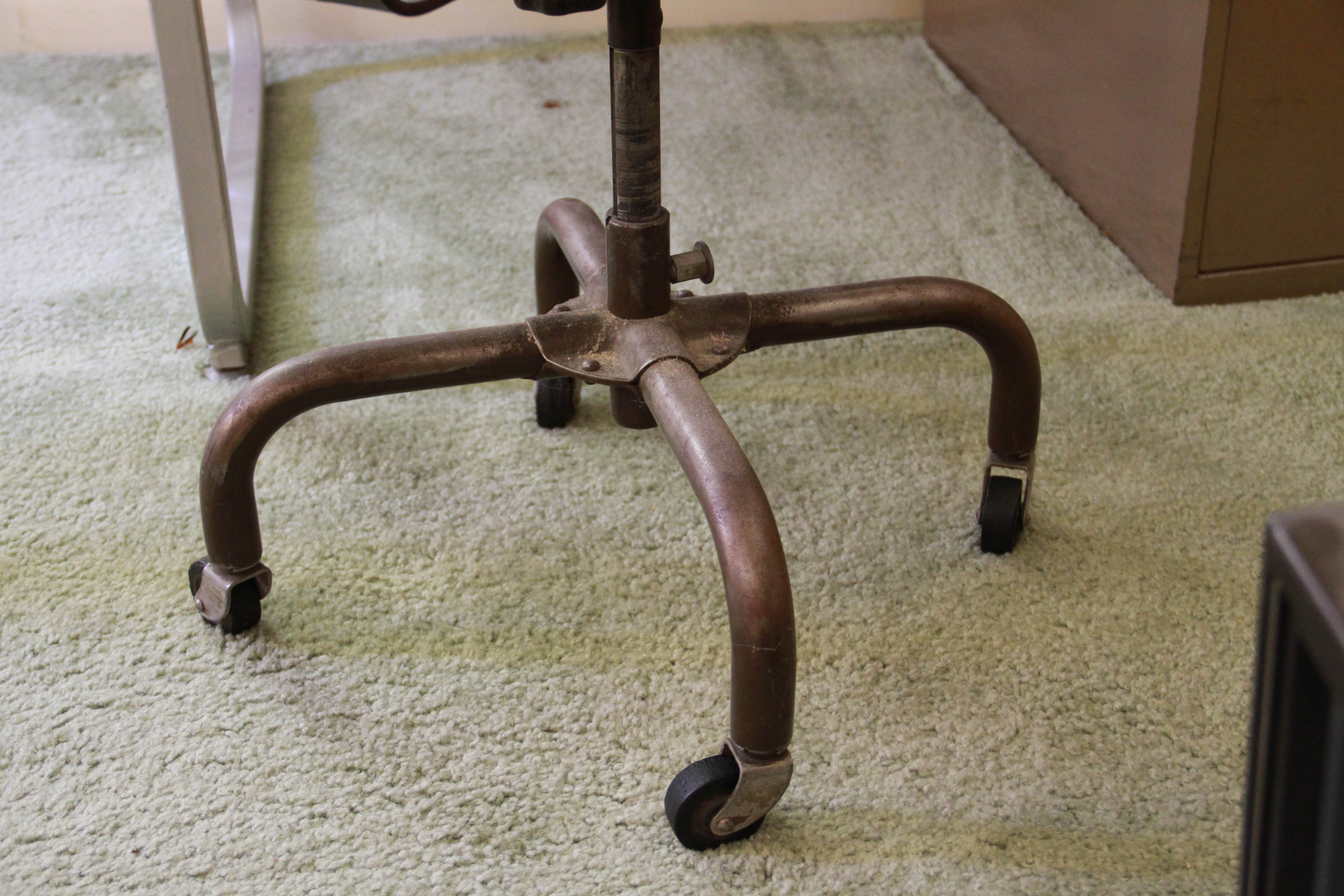 Vintage Metal Desk by Art Metal and Swivel Chair