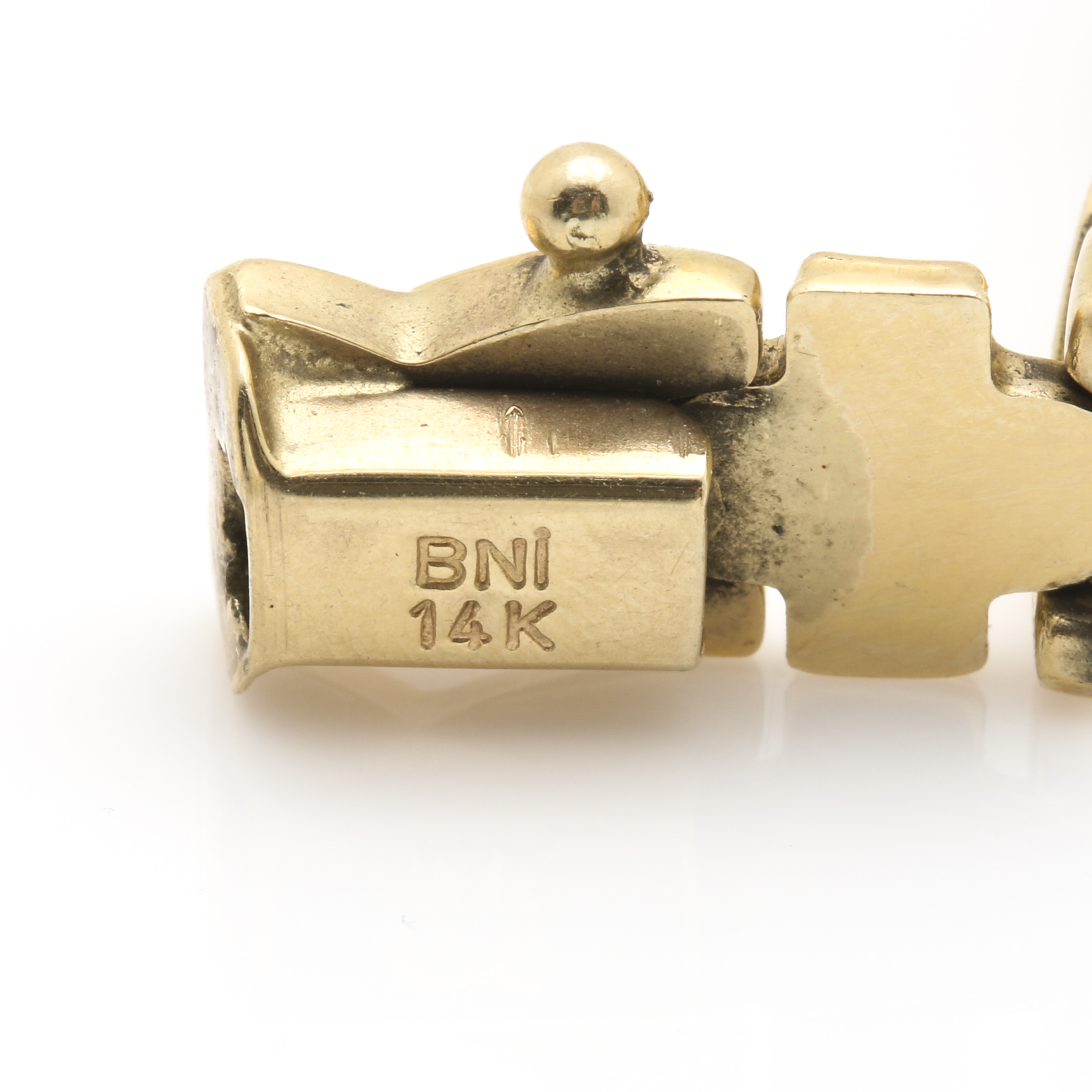 14K Yellow Gold "X" Link Bracelet