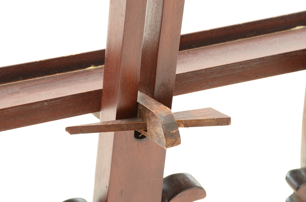 Rococo style late Victorian Carved Cherry Wood Easel