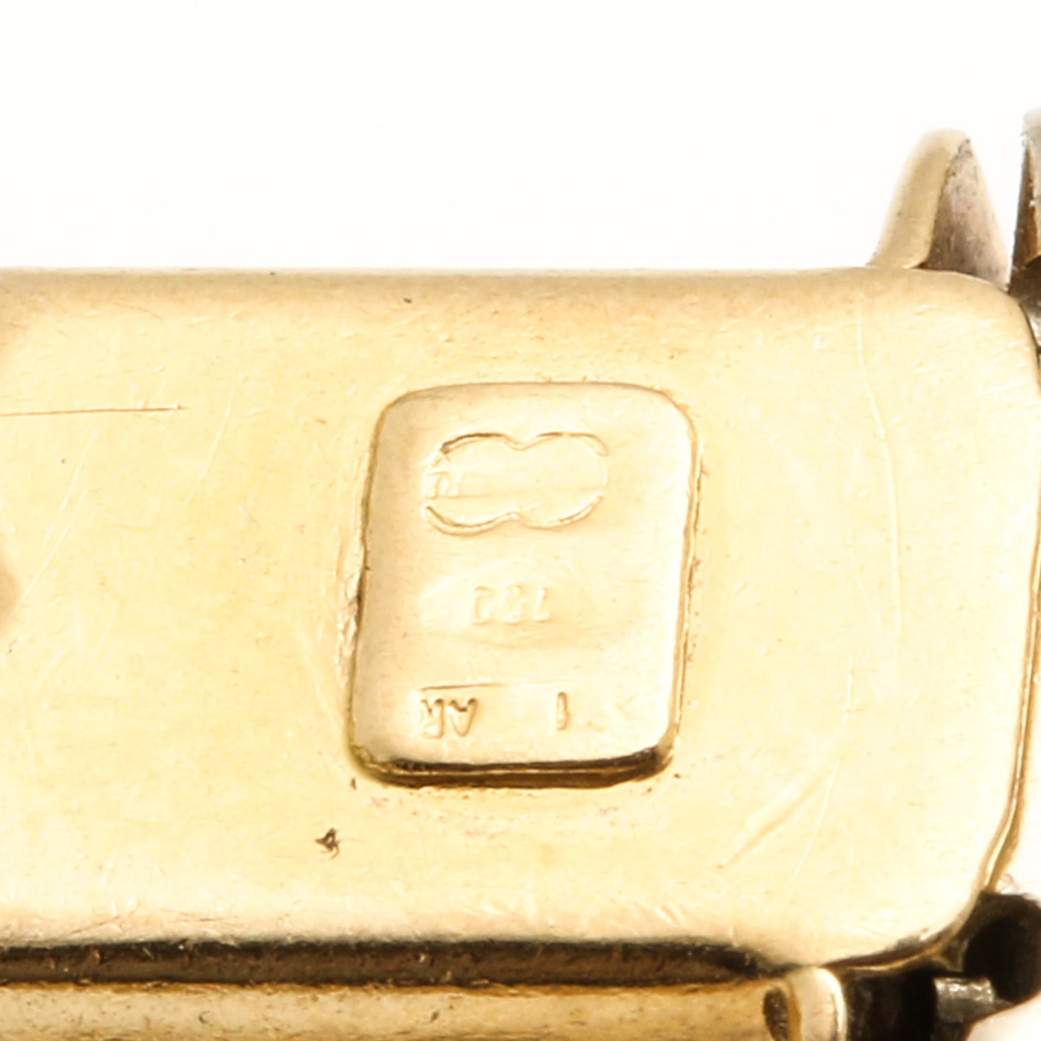 18K Yellow Gold Curb Chain Bracelet