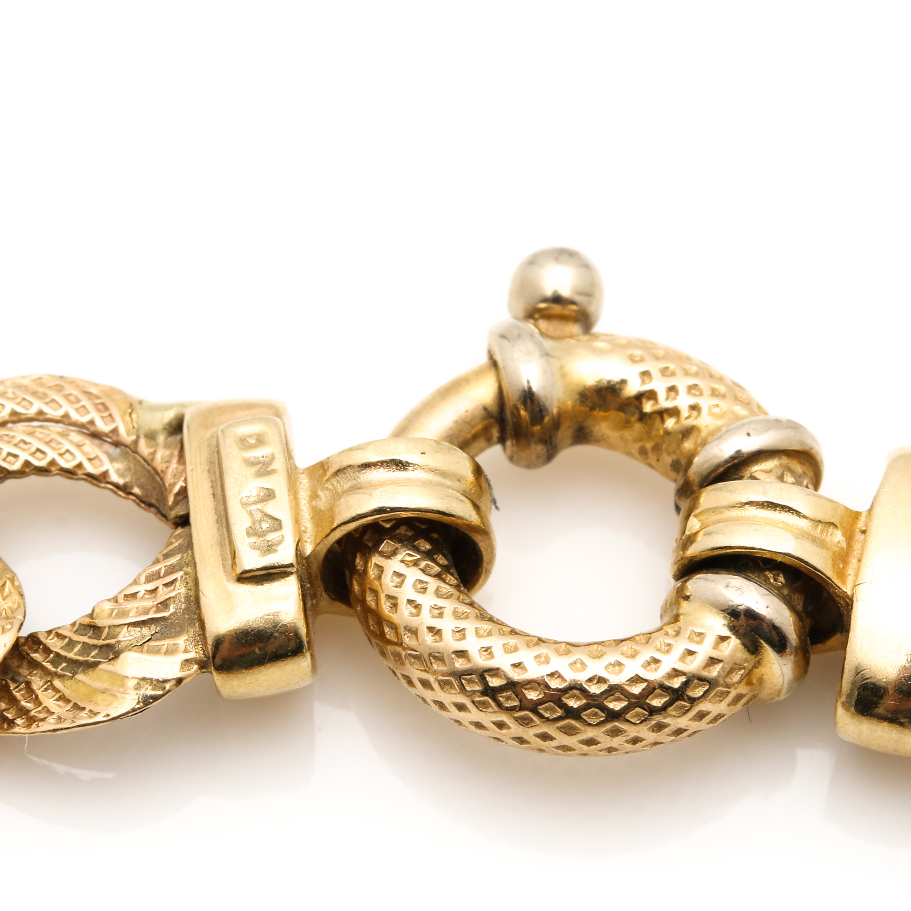 14K Yellow Gold Fancy Link Bracelet