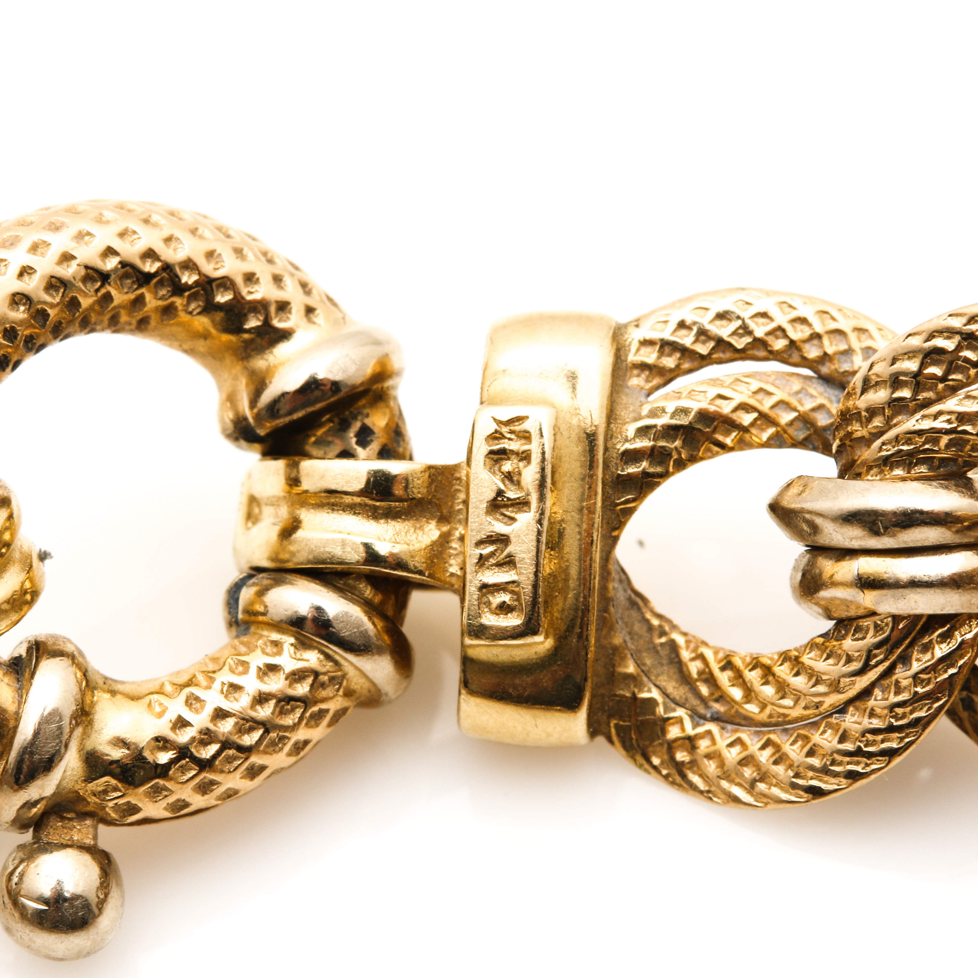 14K Yellow Gold Fancy Link Bracelet
