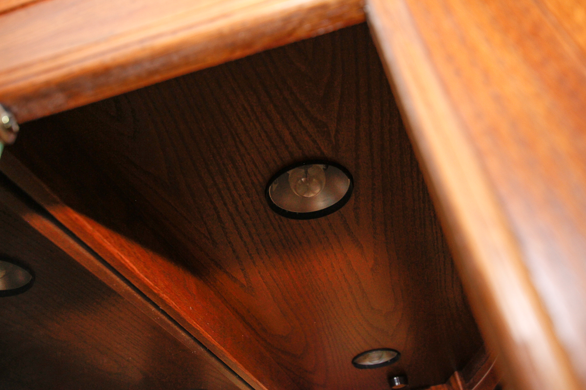 Vintage Oak Curio Cabinet