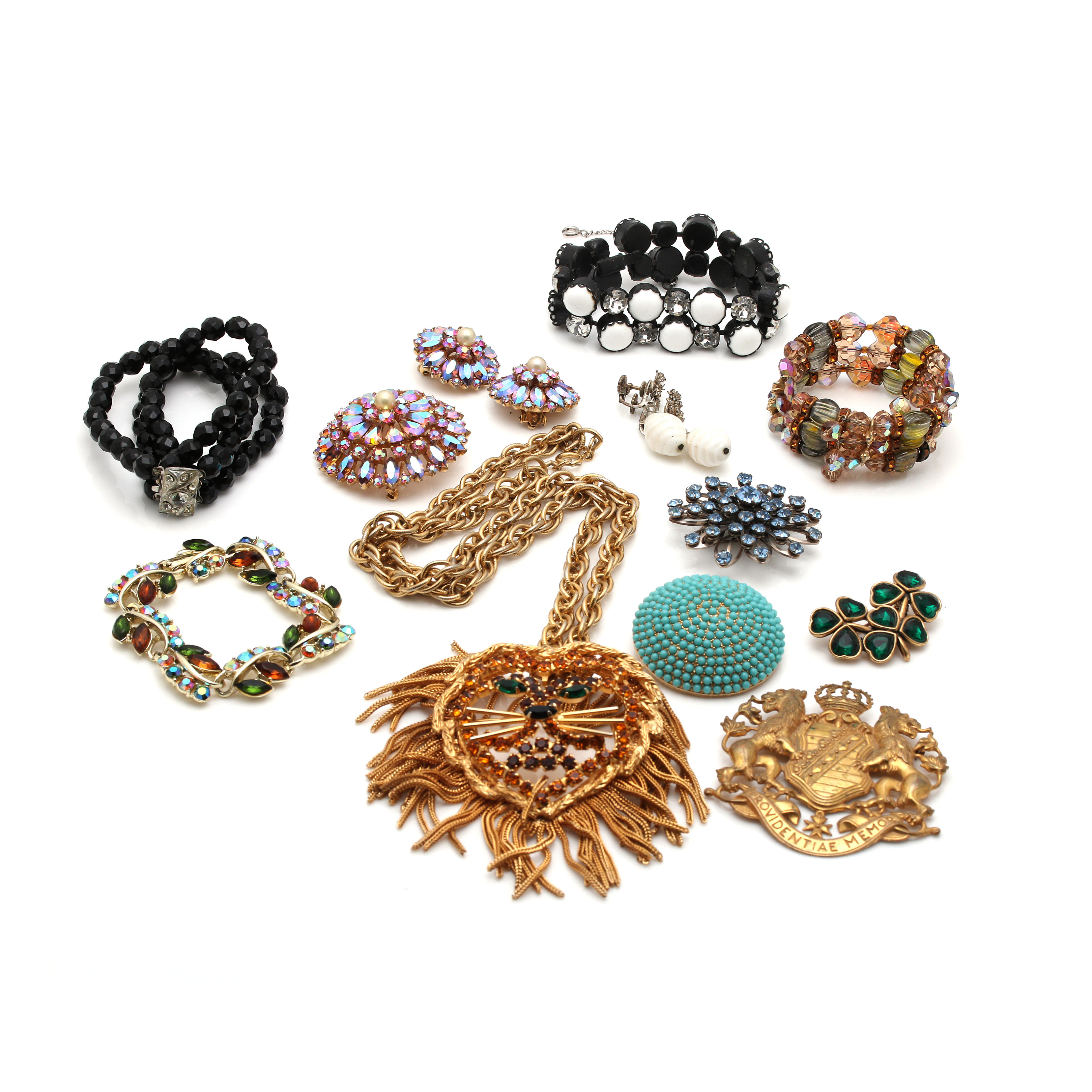 Vintage Costume Jewelry Including Miriam Haskell and Dominique De Toro