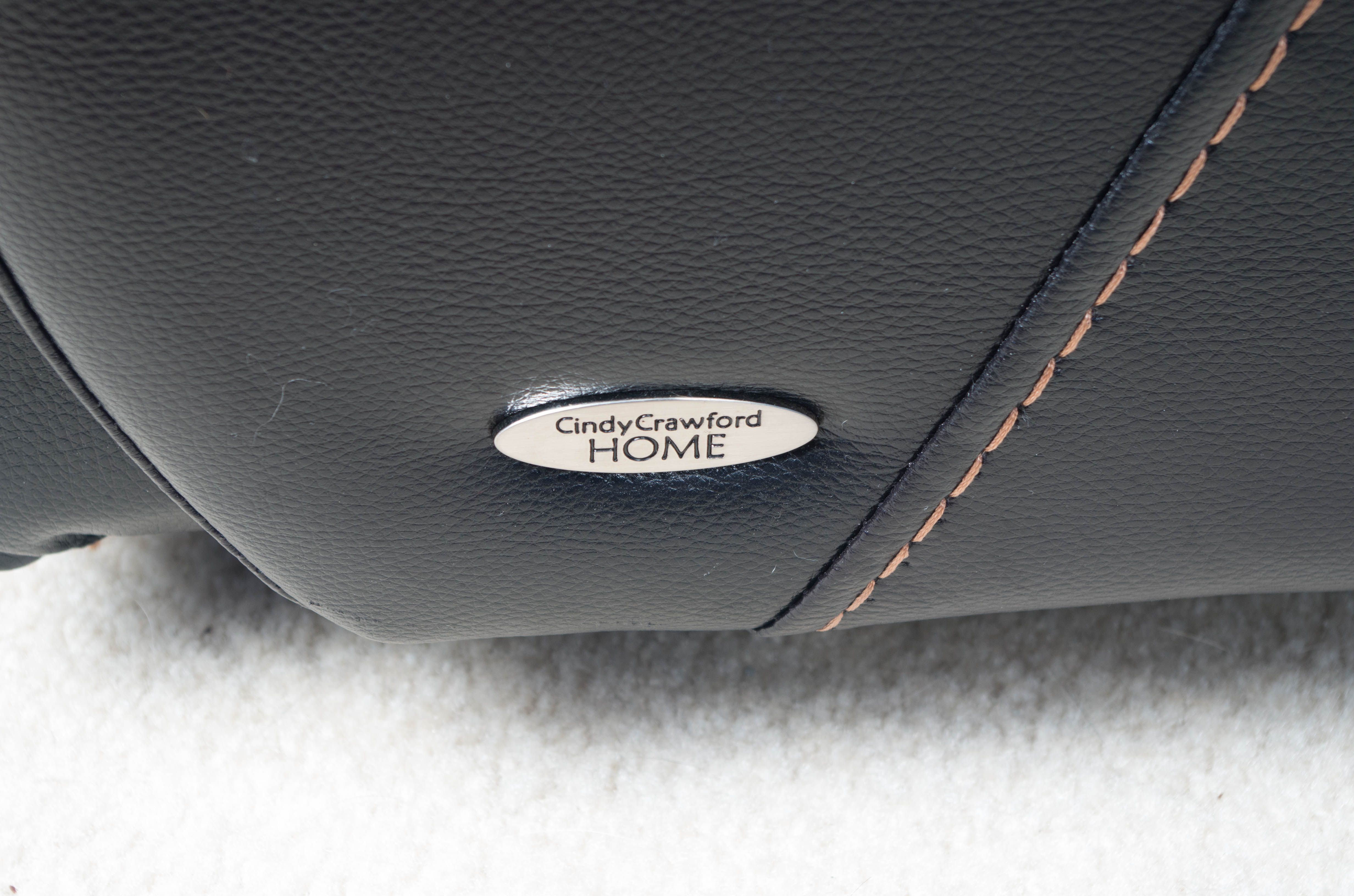 Sectional Leather Sofa by Cindy Crawford Home