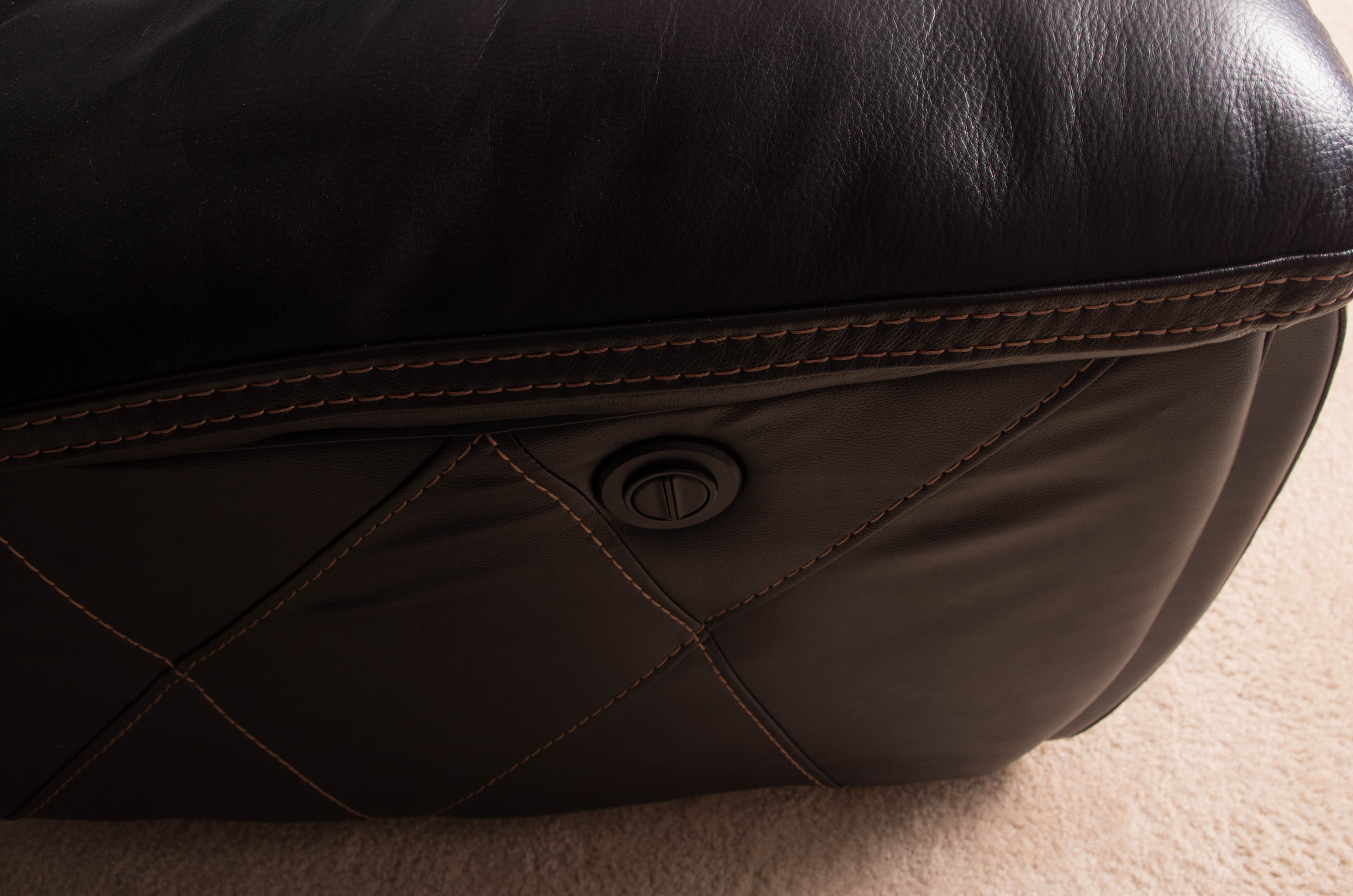 Sectional Leather Sofa by Cindy Crawford Home