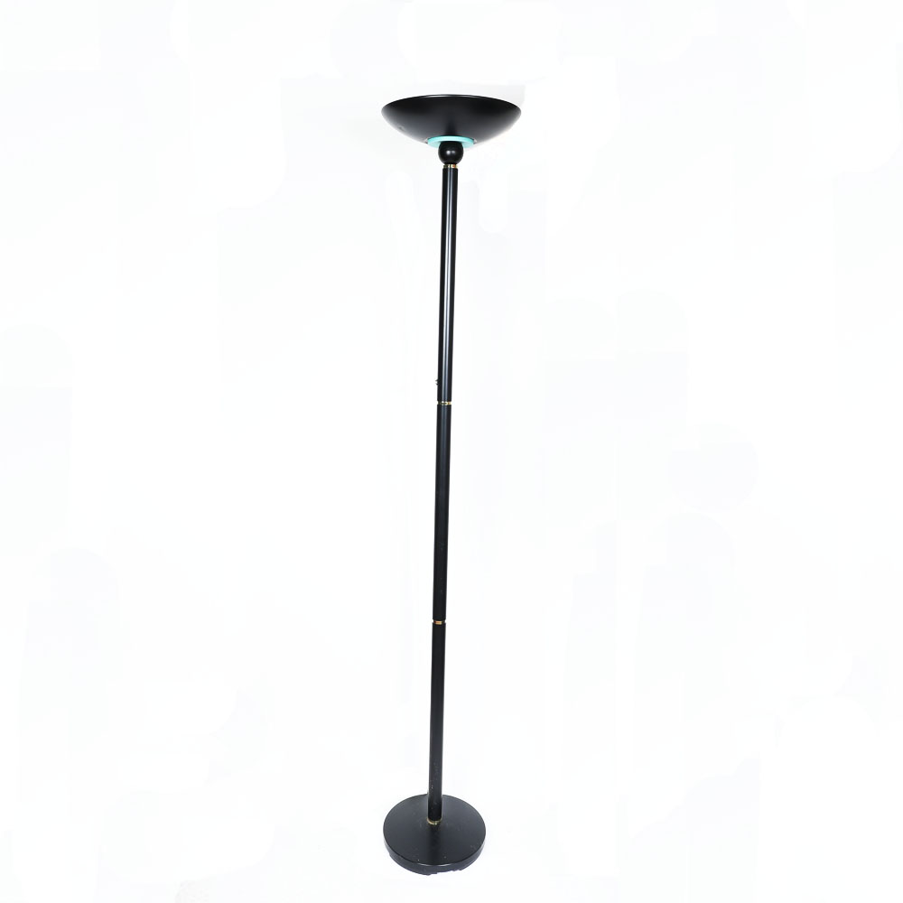 Black Torchiere Floor Lamp