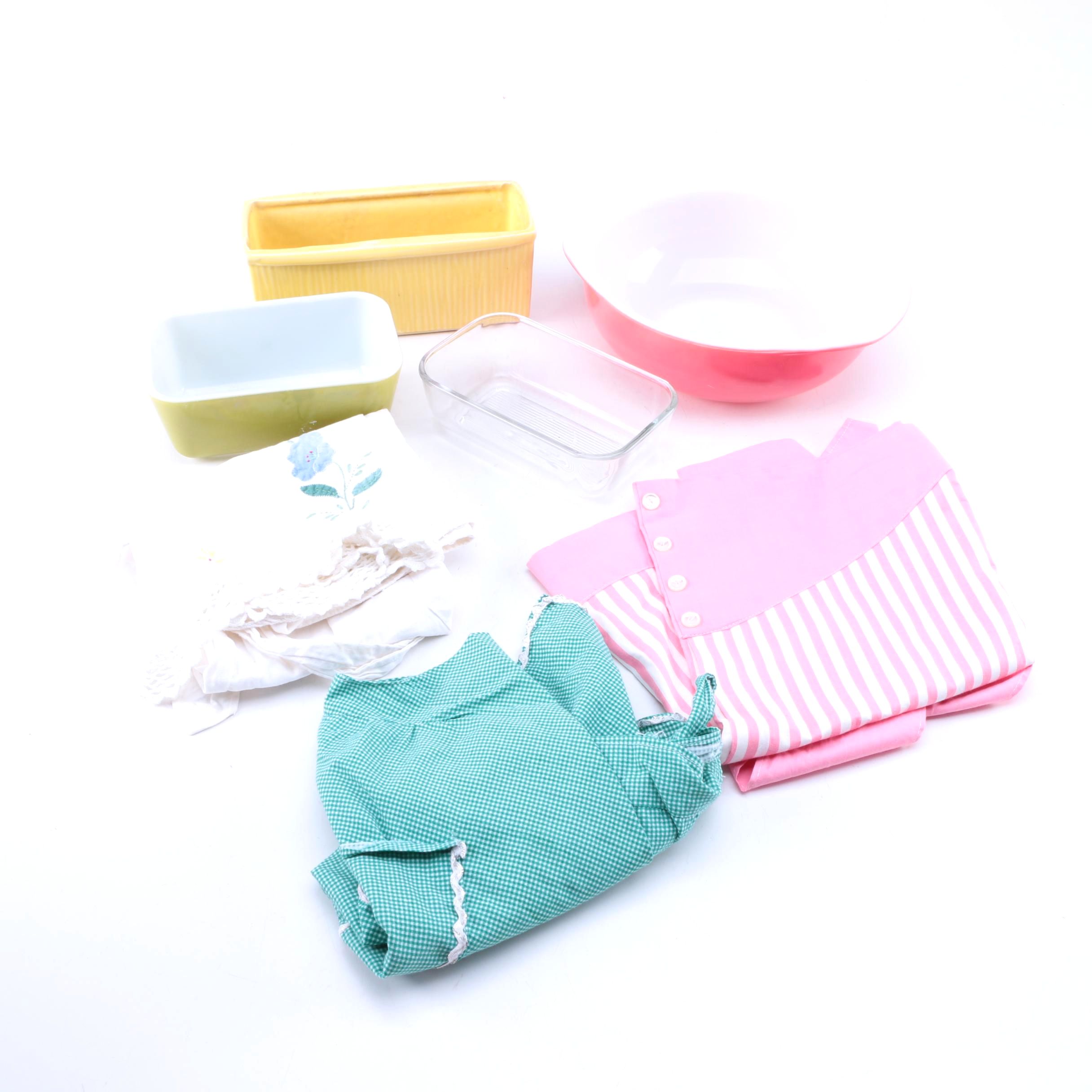 Pyrex Ovenware and McCoy Planter