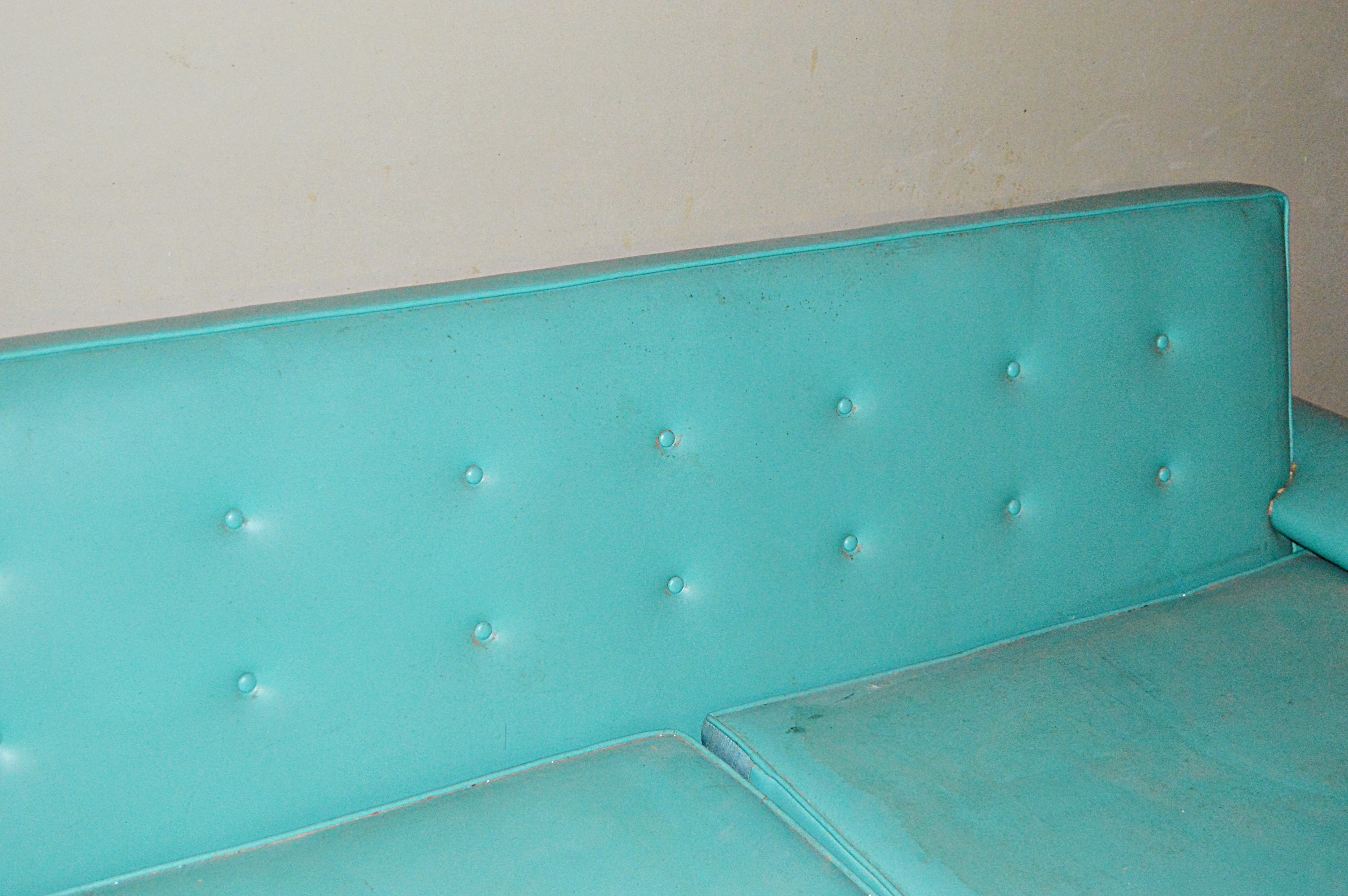 Mid Century Modern Vinyl Sofa