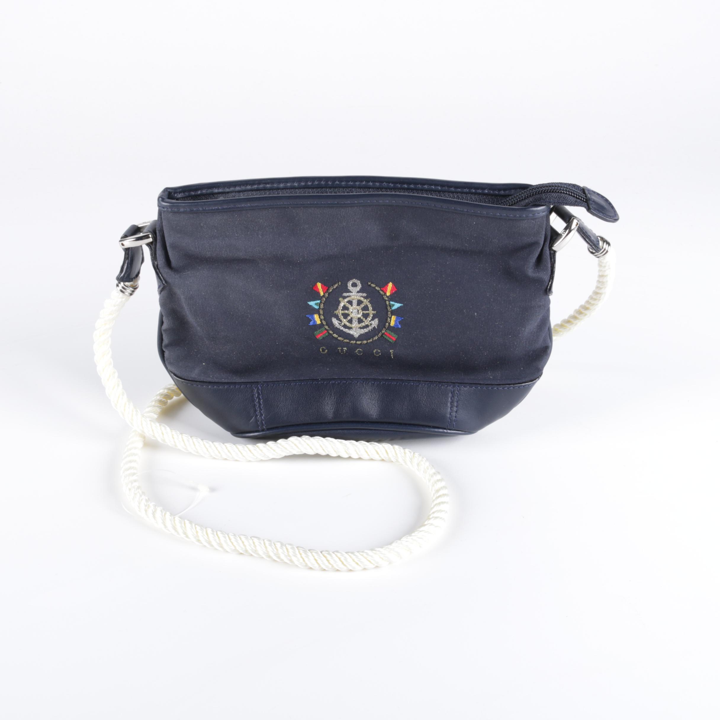 Vintage Gucci Crossbody Nautical Handbag