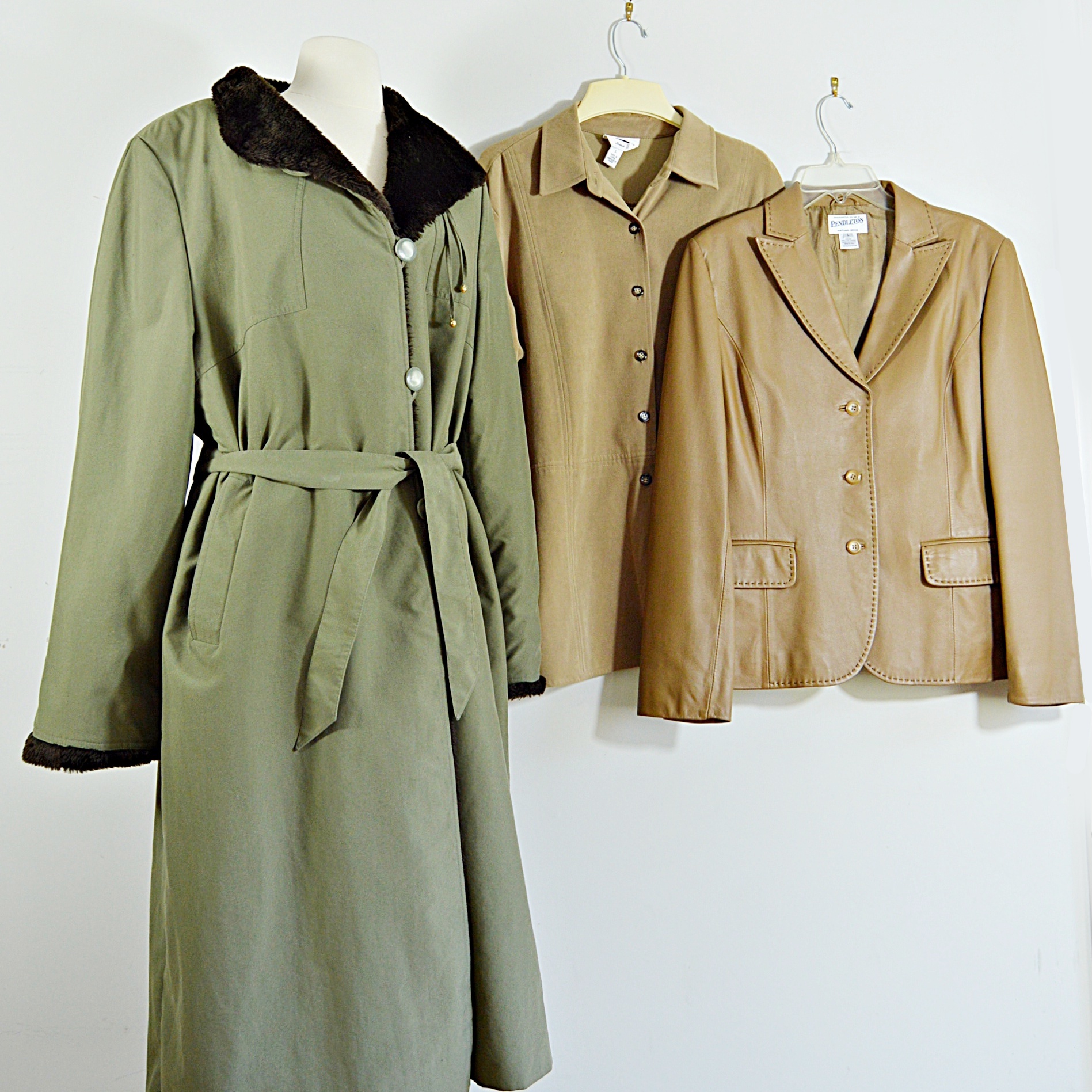 Pendleton Leather Jacket, Arielle Coat, Talbots Jacket