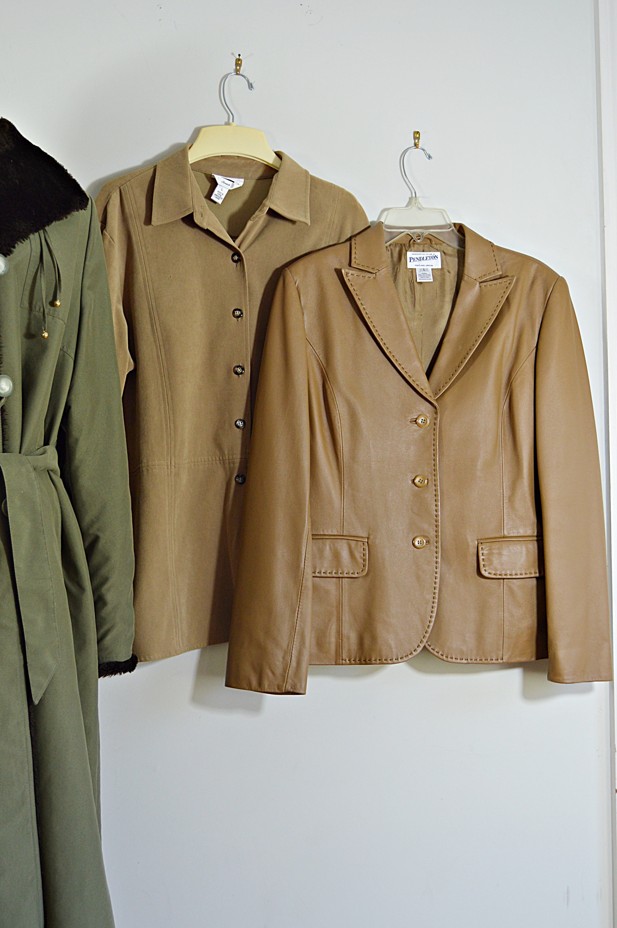 Pendleton Leather Jacket, Arielle Coat, Talbots Jacket