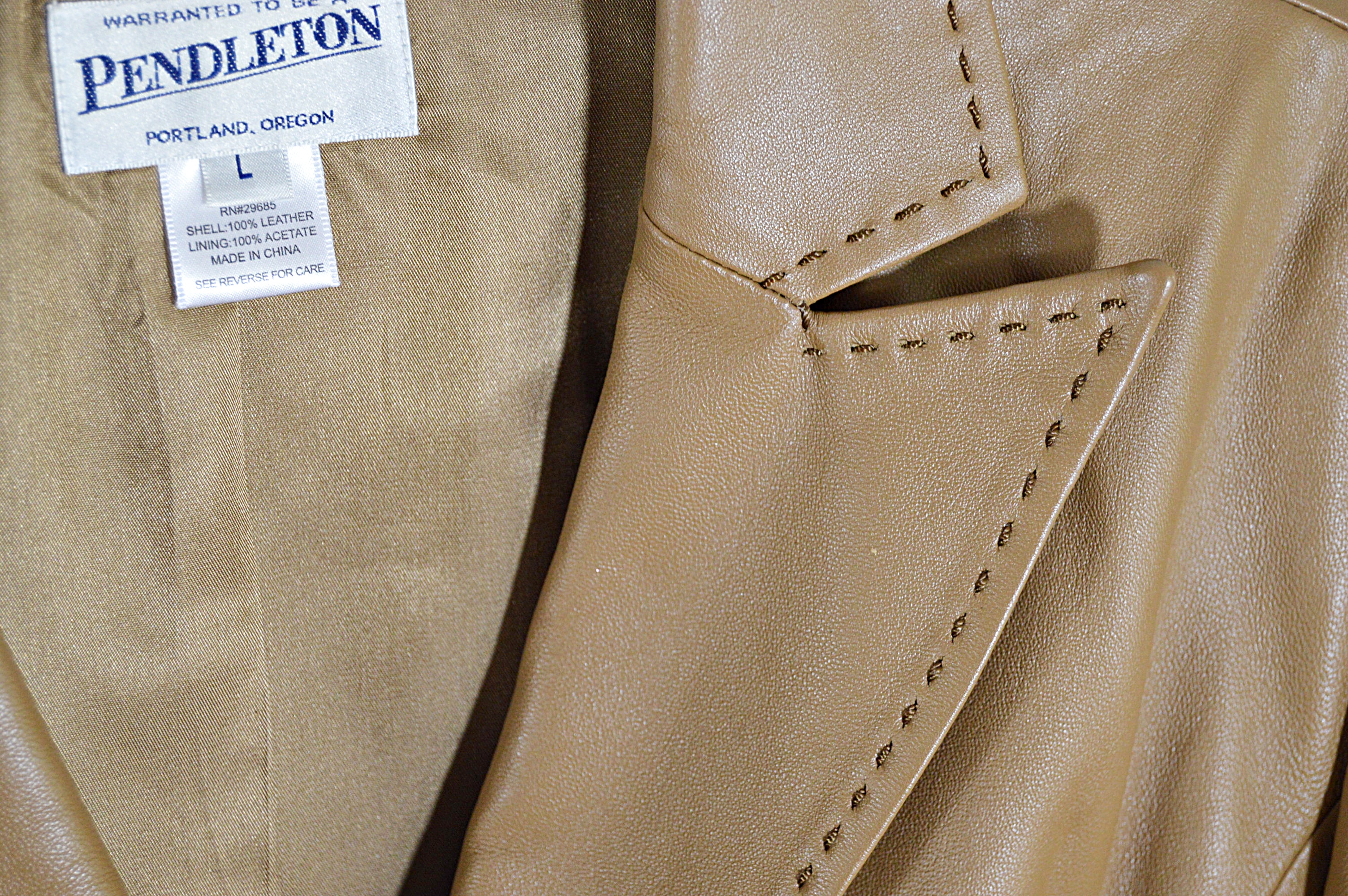 Pendleton Leather Jacket, Arielle Coat, Talbots Jacket