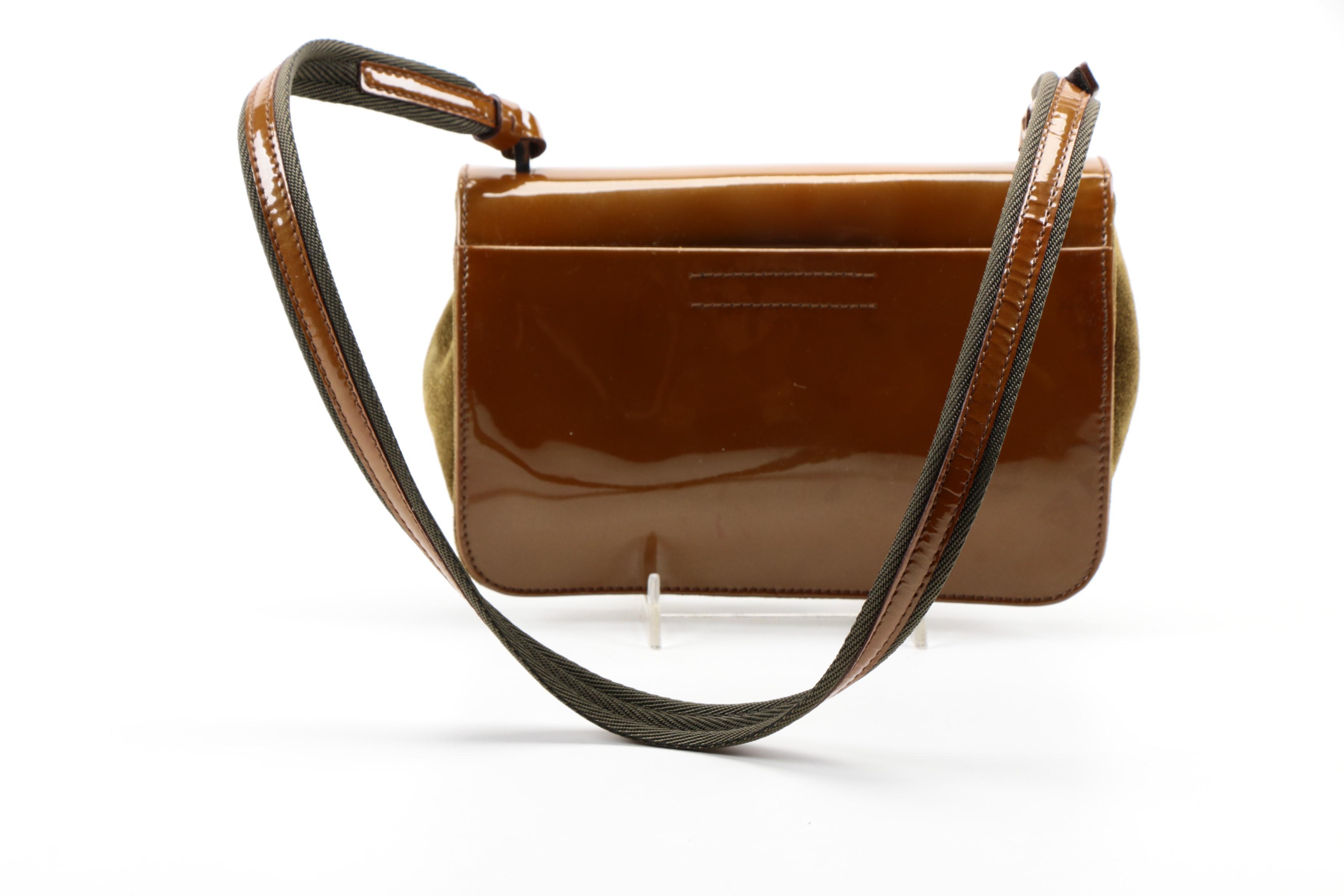 Prada Suede and Python Handbag