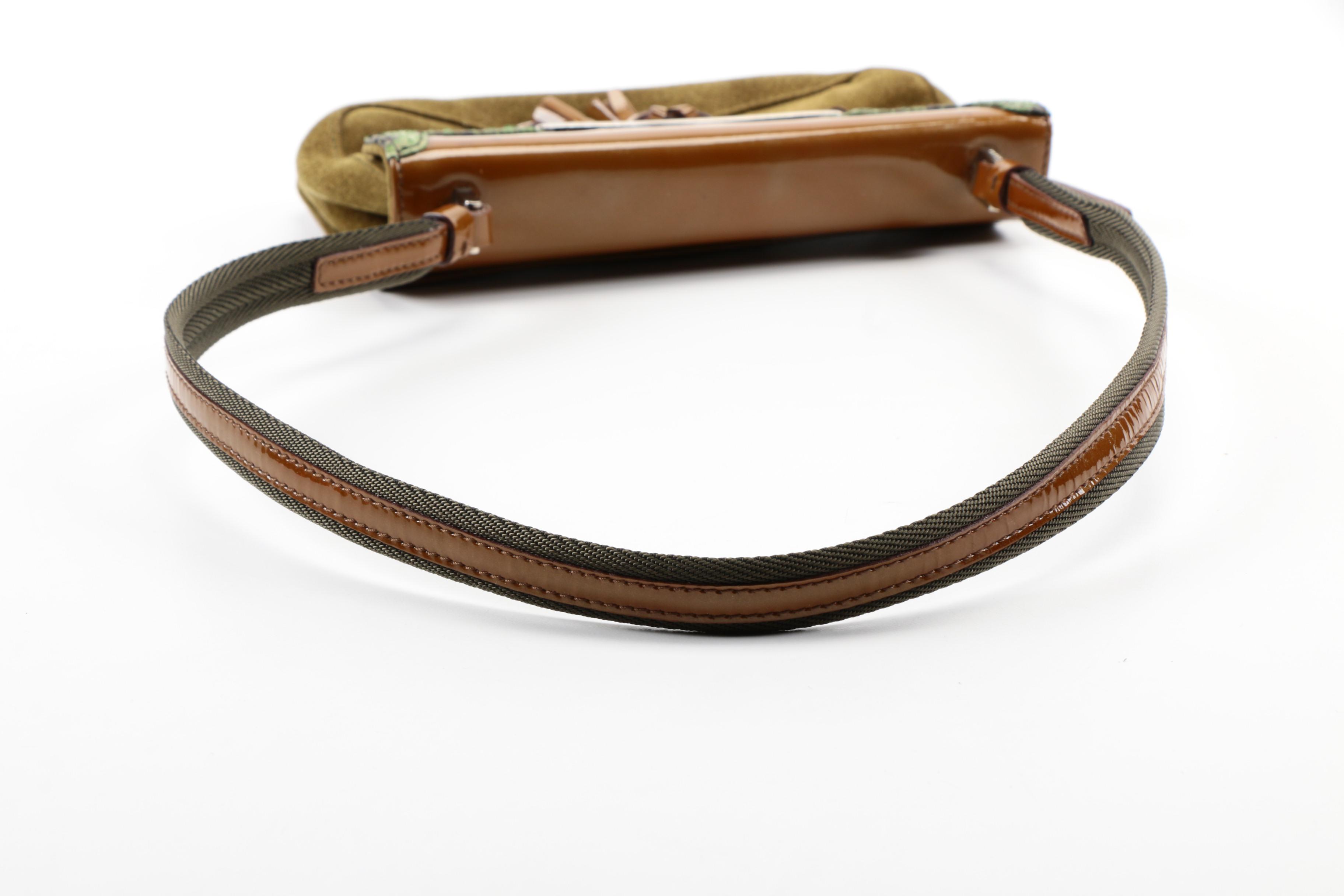 Prada Suede and Python Handbag