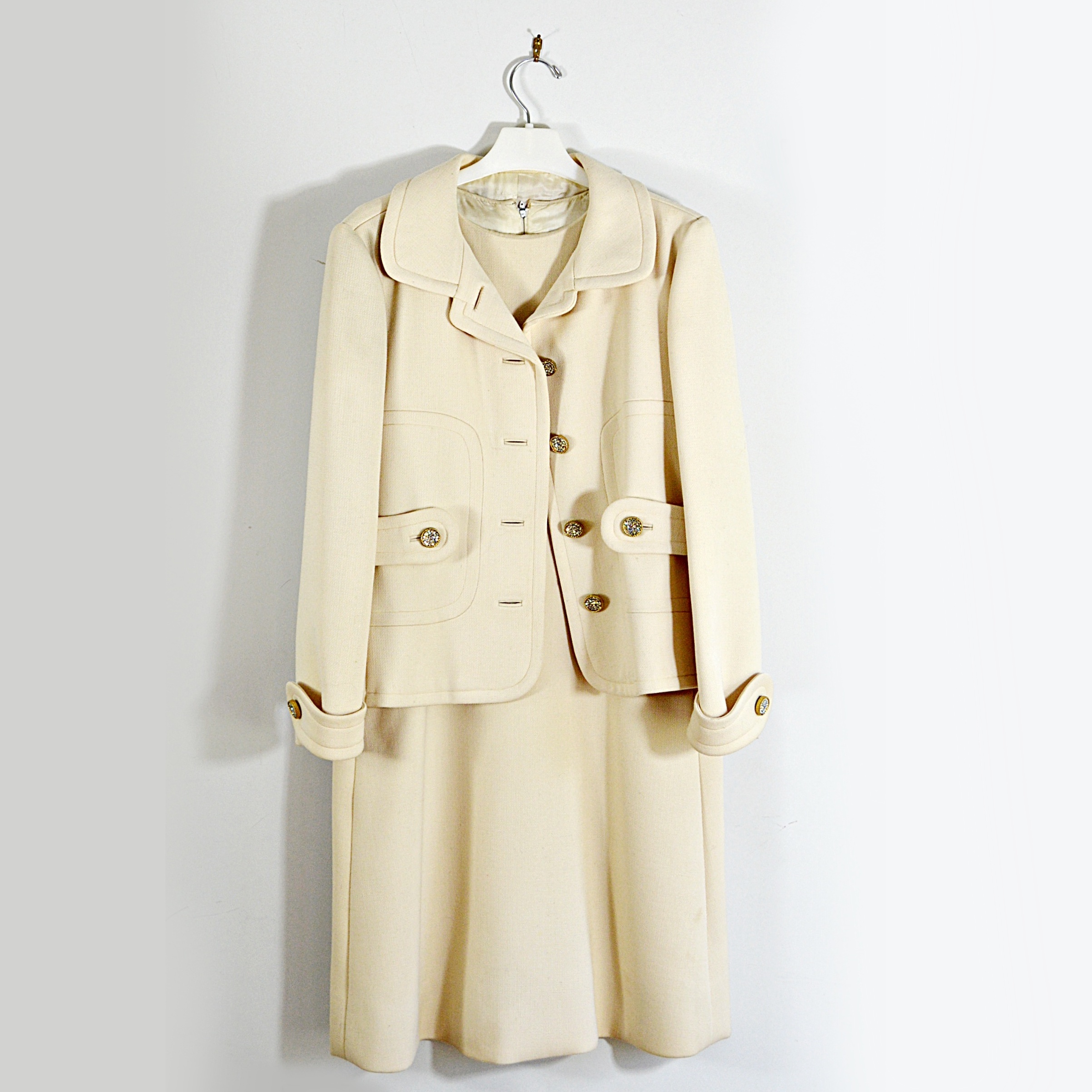 1960s Originala Wool Knit Dress with Jacket from Gidding Jenny of Cincinnati