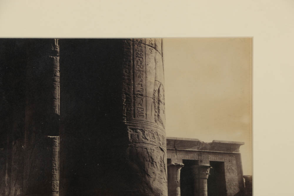 Jean Pascal Sébah Albumen Photograph of Ancient Egyptian Scene