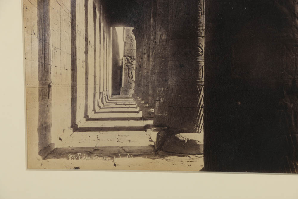 Jean Pascal Sébah Albumen Photograph of Ancient Egyptian Scene