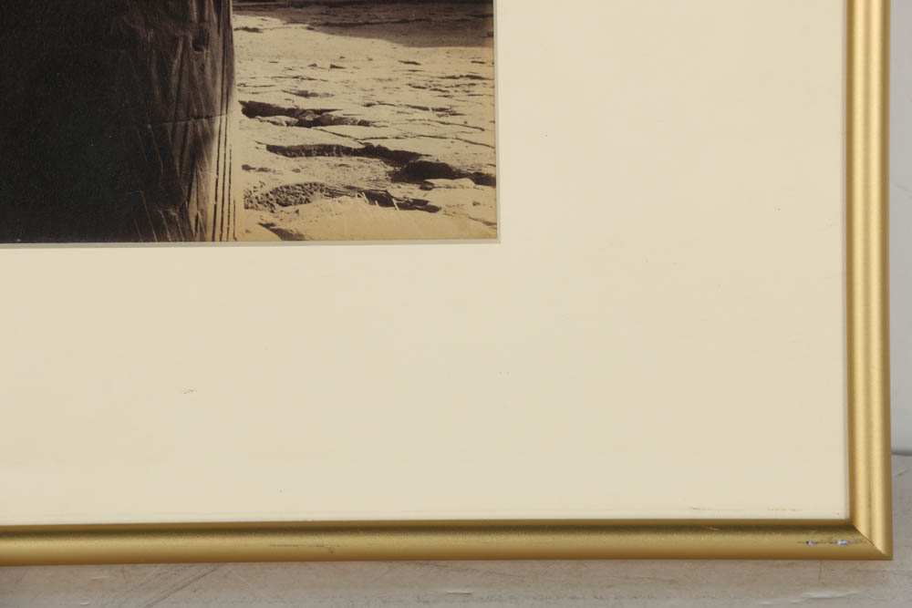 Jean Pascal Sébah Albumen Photograph of Ancient Egyptian Scene