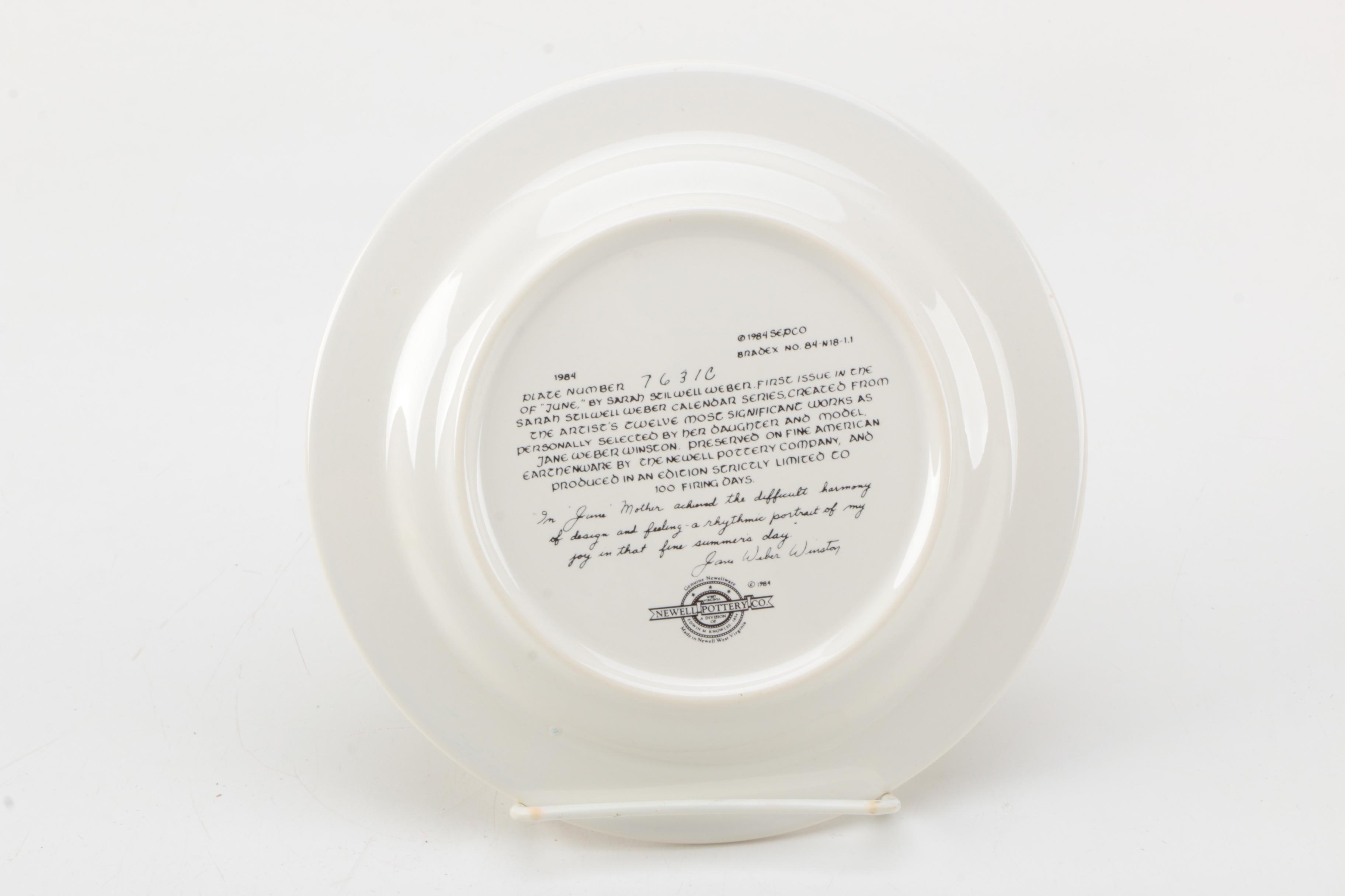 Ernst Inc. and Newell Pottery Collectors Plates