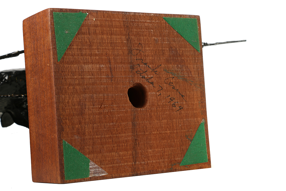 Frank Cesna Metallic Patina Sculpture of an Angelfish