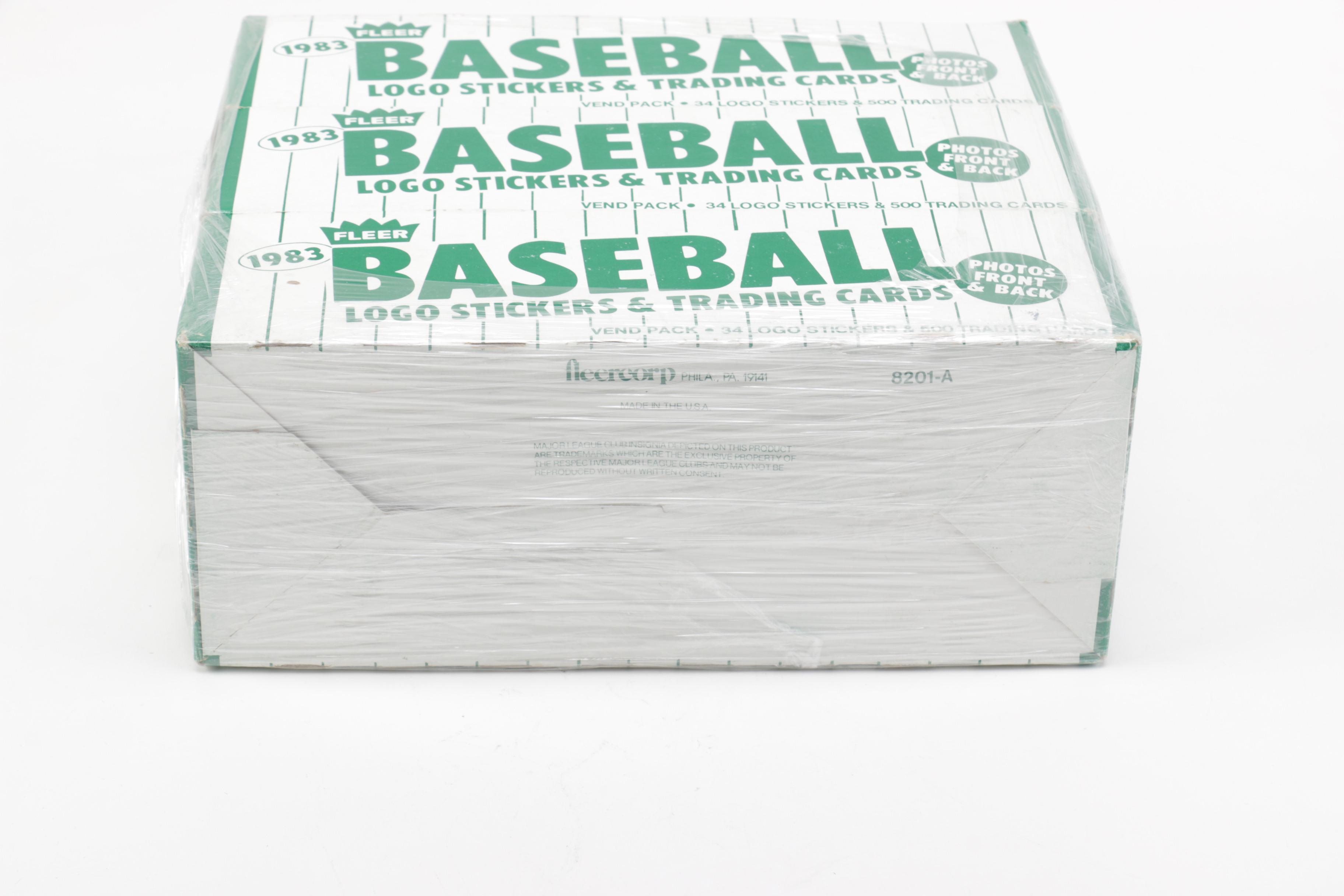 Collection of 1983 Fleer Baseball Trading Cards