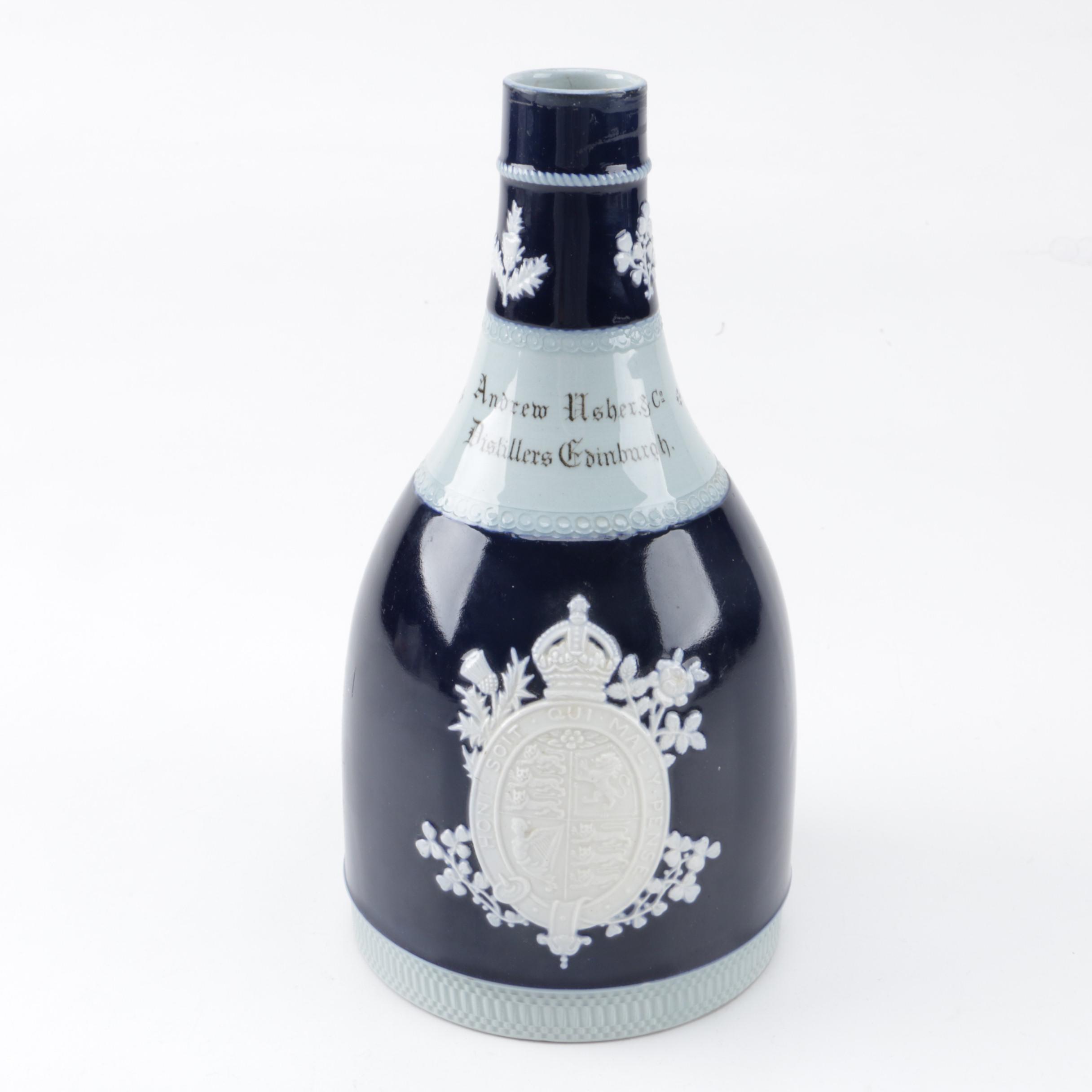 Antique Ceramic Copeland  Spode Whisky Decanter